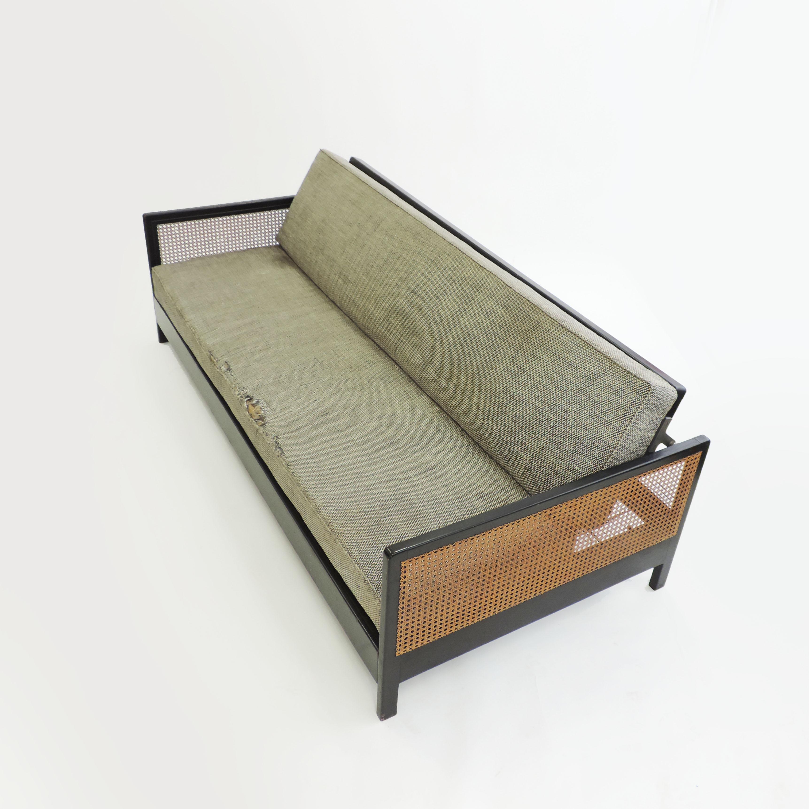 Rare Architect Werner Max Moser sofa for Wohnbedarf, Switzerland, 1930s.