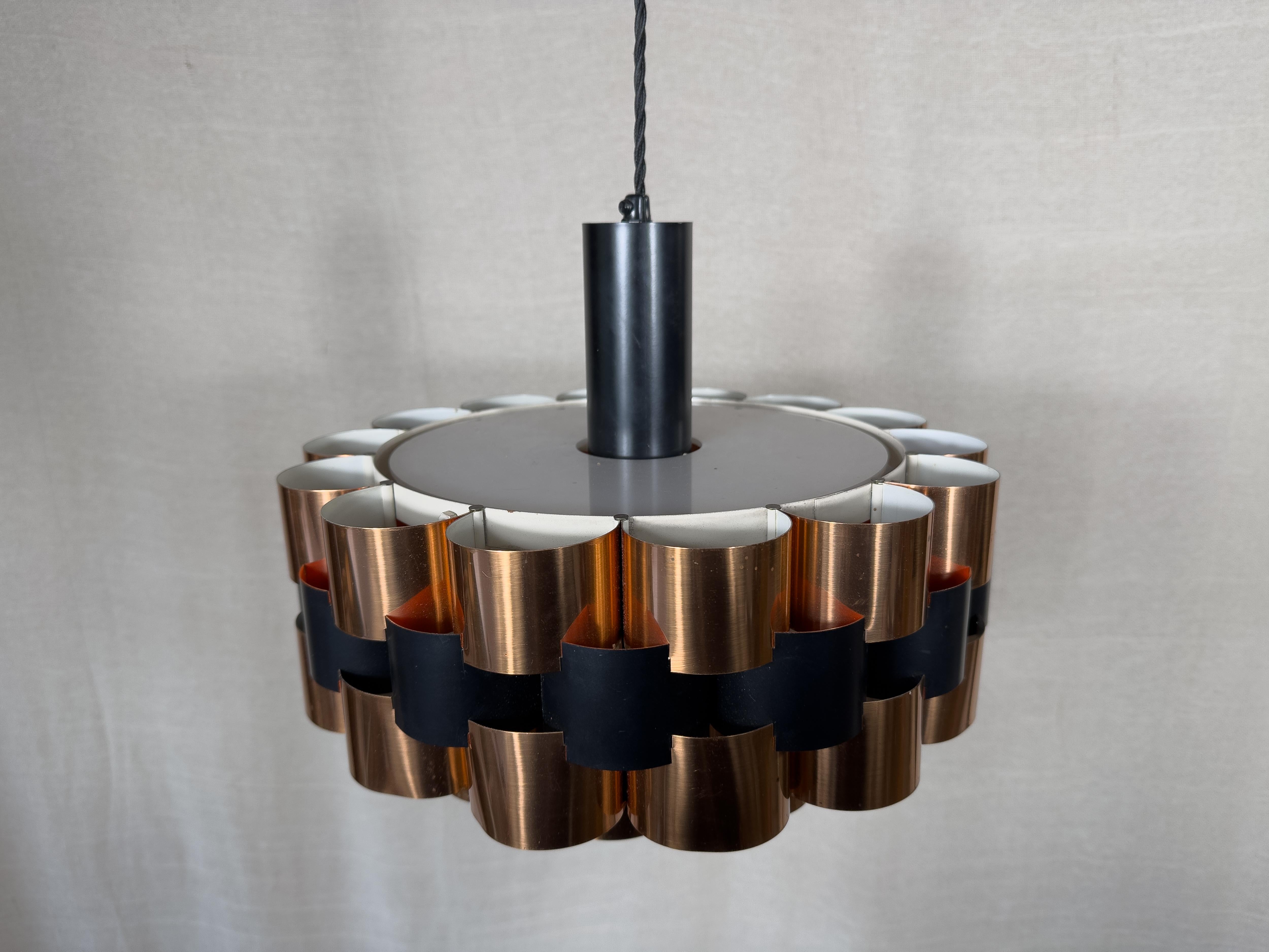Mid-Century Modern Lights en cuivre de Werner Schou en vente