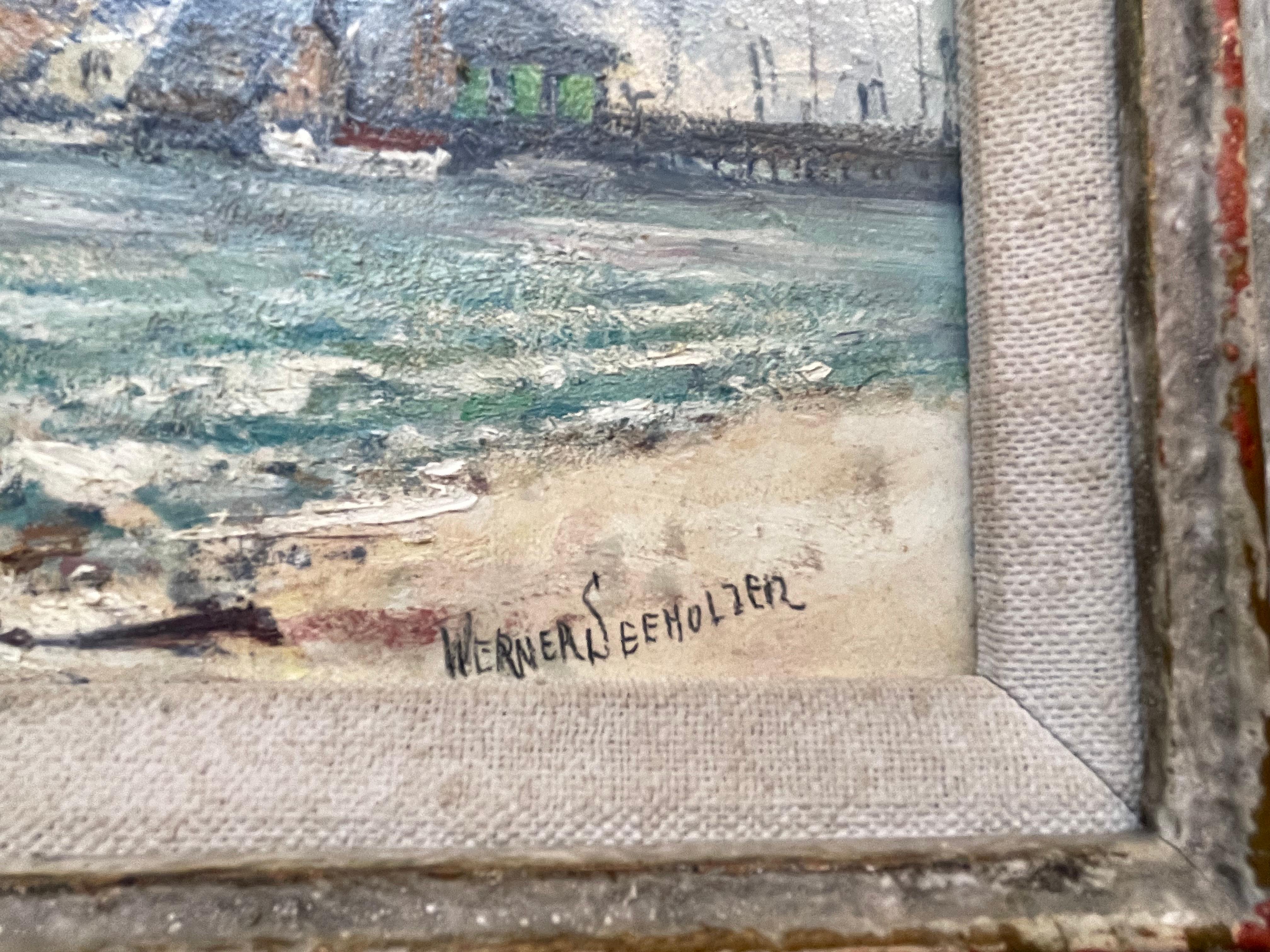 Muelle de Santa Barbra - Painting de Werner Seeholzer