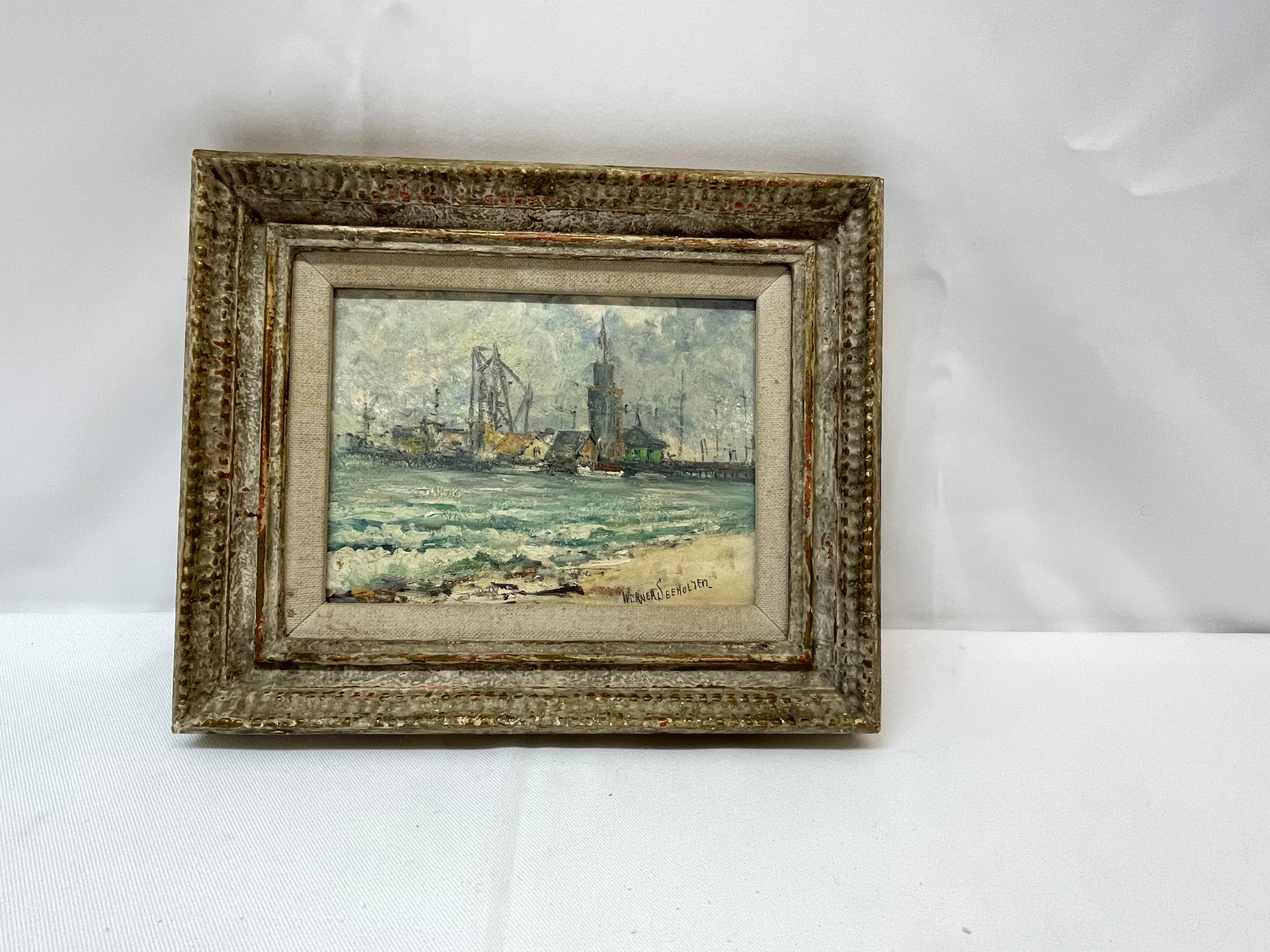 Landscape Painting de Werner Seeholzer - Muelle de Santa Barbra