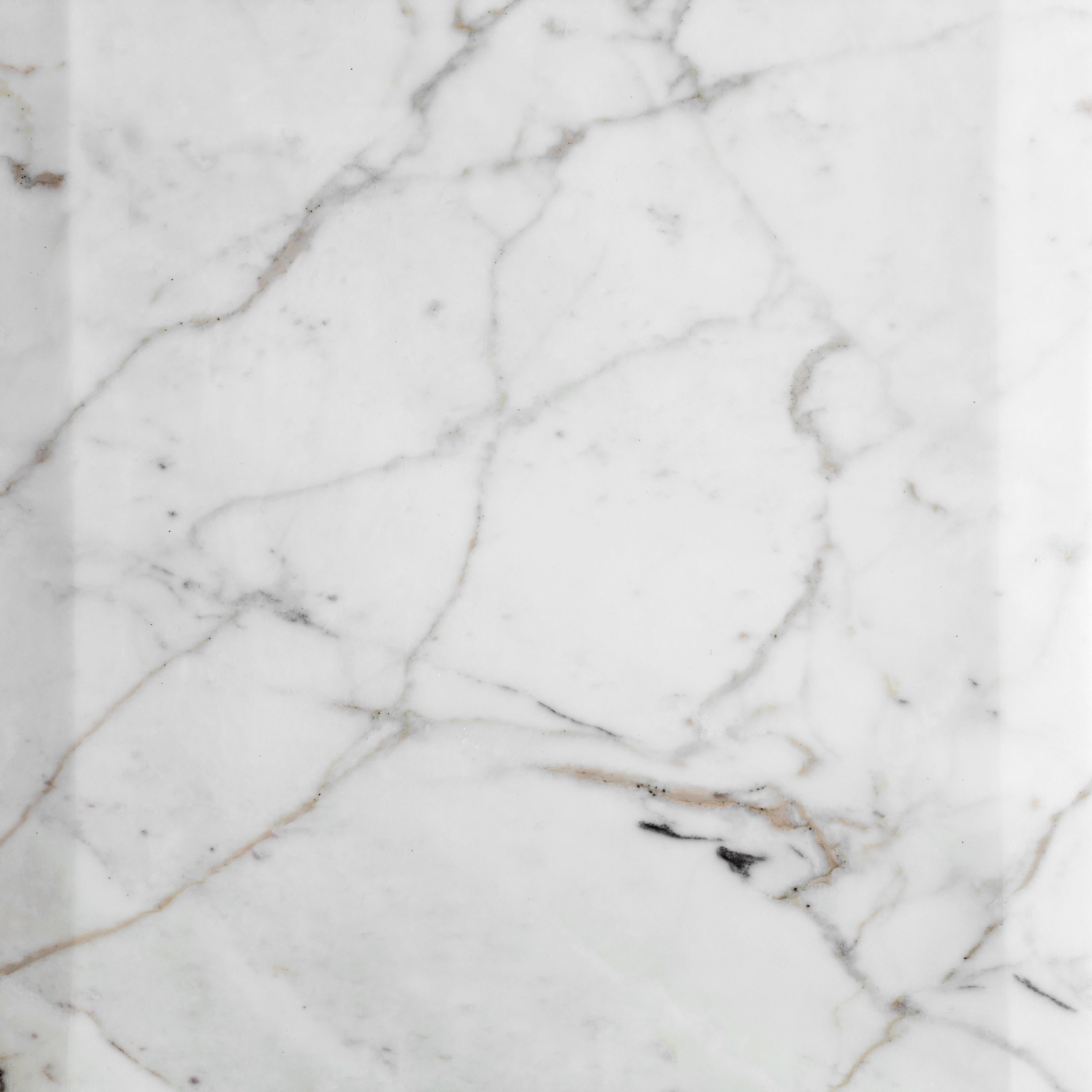 Minimaliste Plafonnier en marbre Calacatta « Werner Sr. » en stock en vente