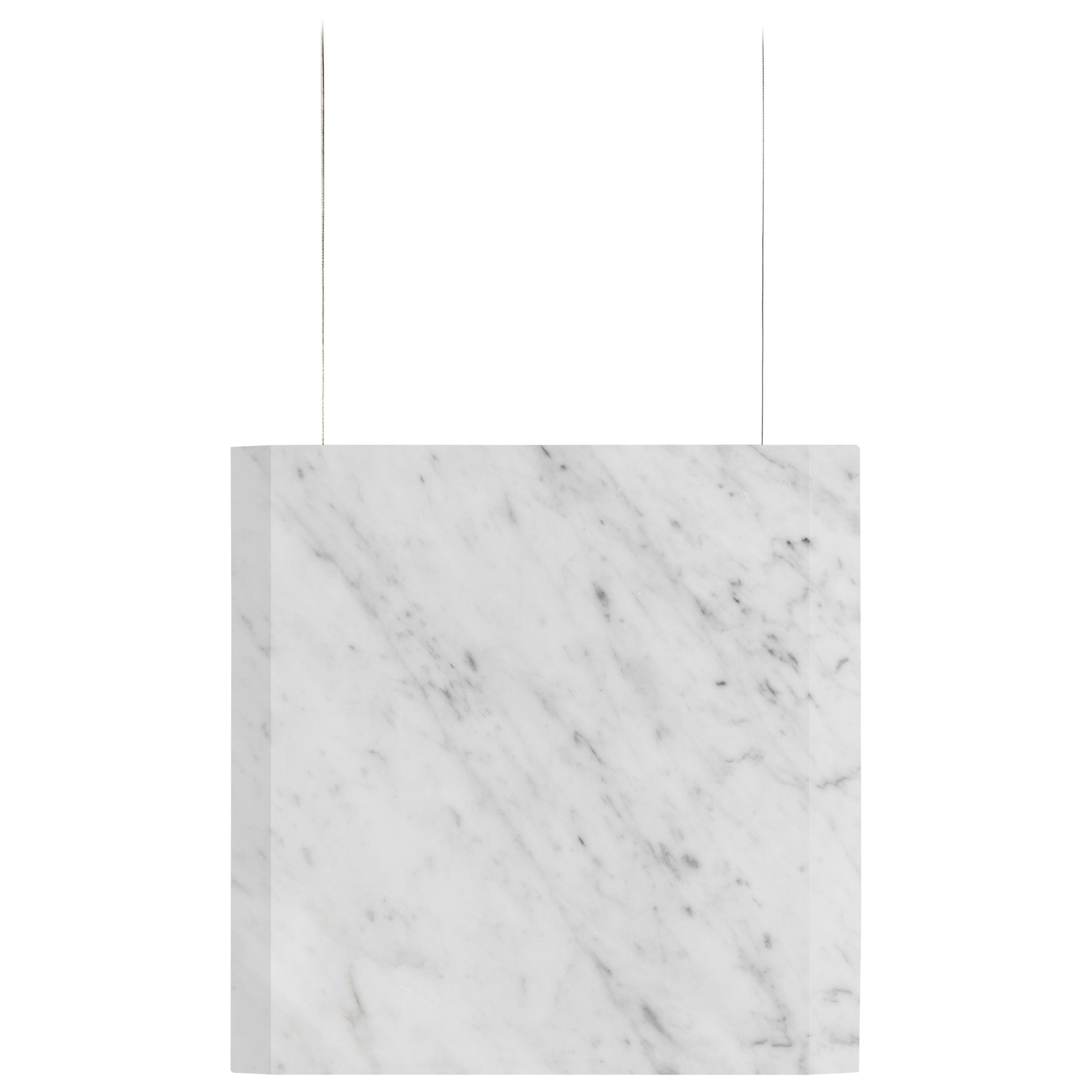 Carrara Marble Ceiling lamp "Werner Sr." In Stock For Sale