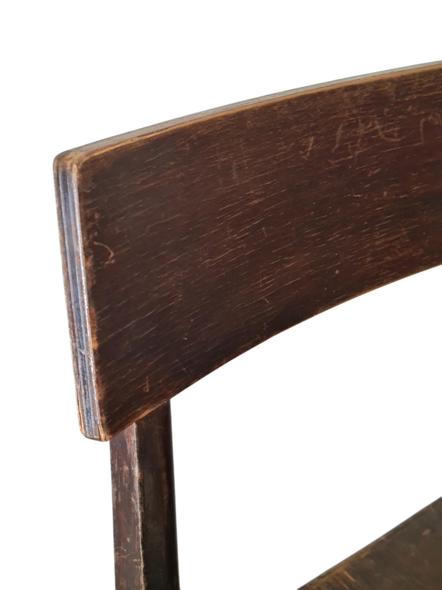 Sedia a piramide Werner West 5525, oggetto da collezione, Keravan Puusepäntehdas 1940s in vendita 1