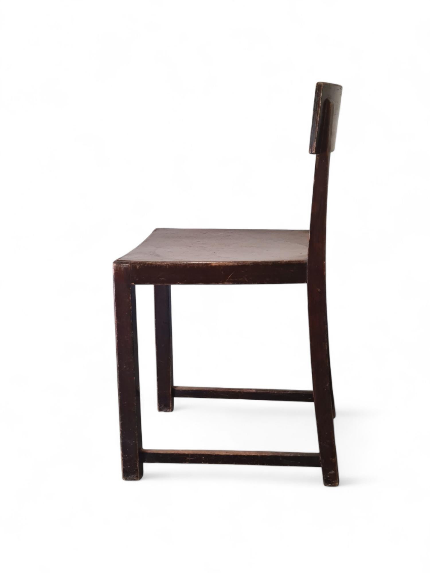 Sedia a piramide Werner West 5525, oggetto da collezione, Keravan Puusepäntehdas 1940s in vendita 3