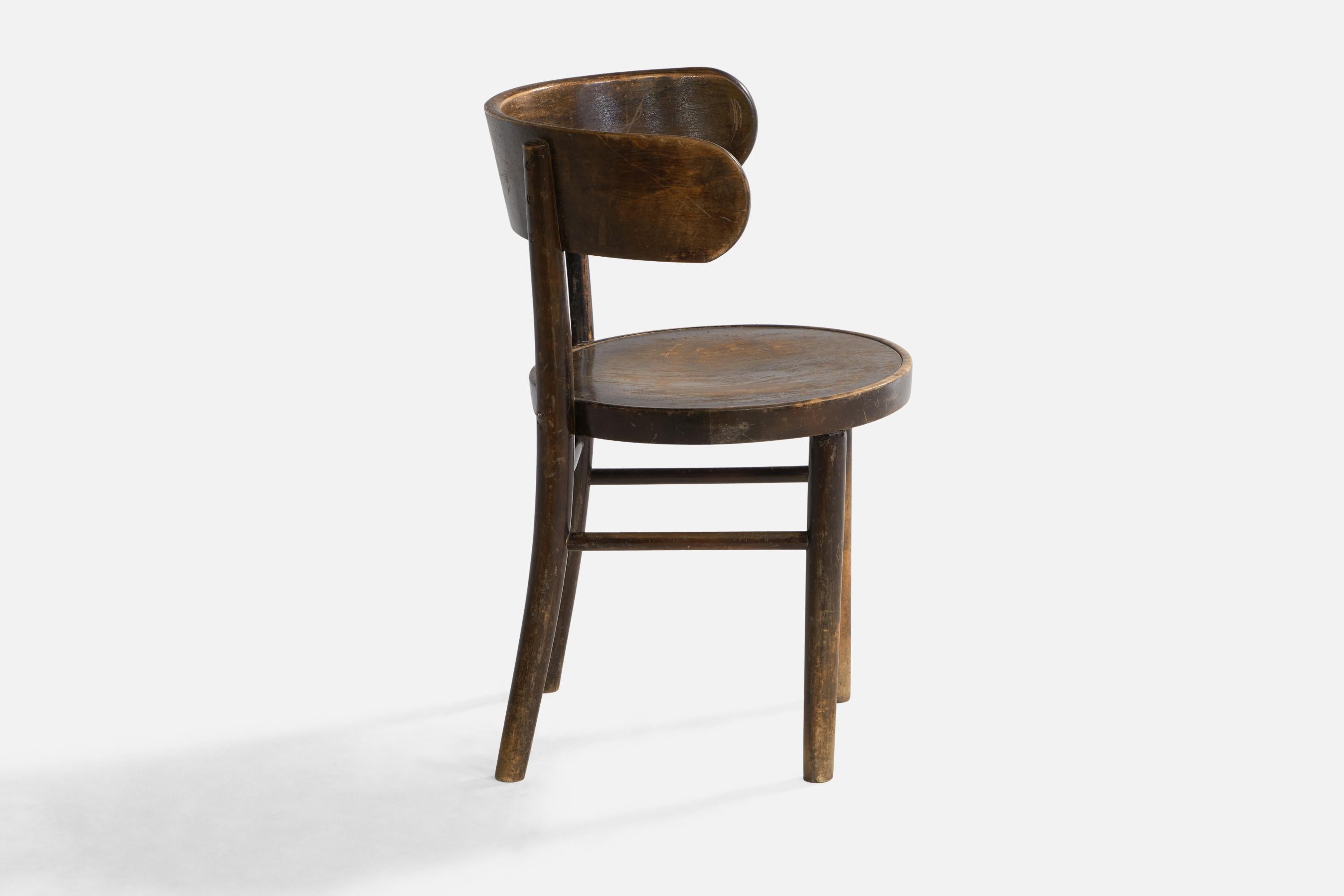 Finnish Werner West, Side Chair, Bentwood, Finland, 1930s For Sale