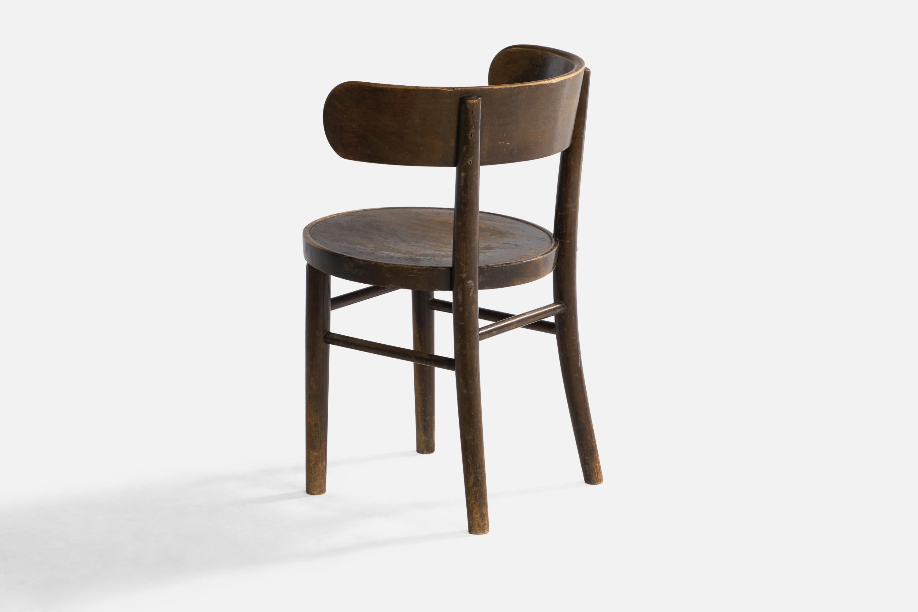 Werner West, Side Chair, Bentwood, Finland, 1930s In Good Condition For Sale In High Point, NC