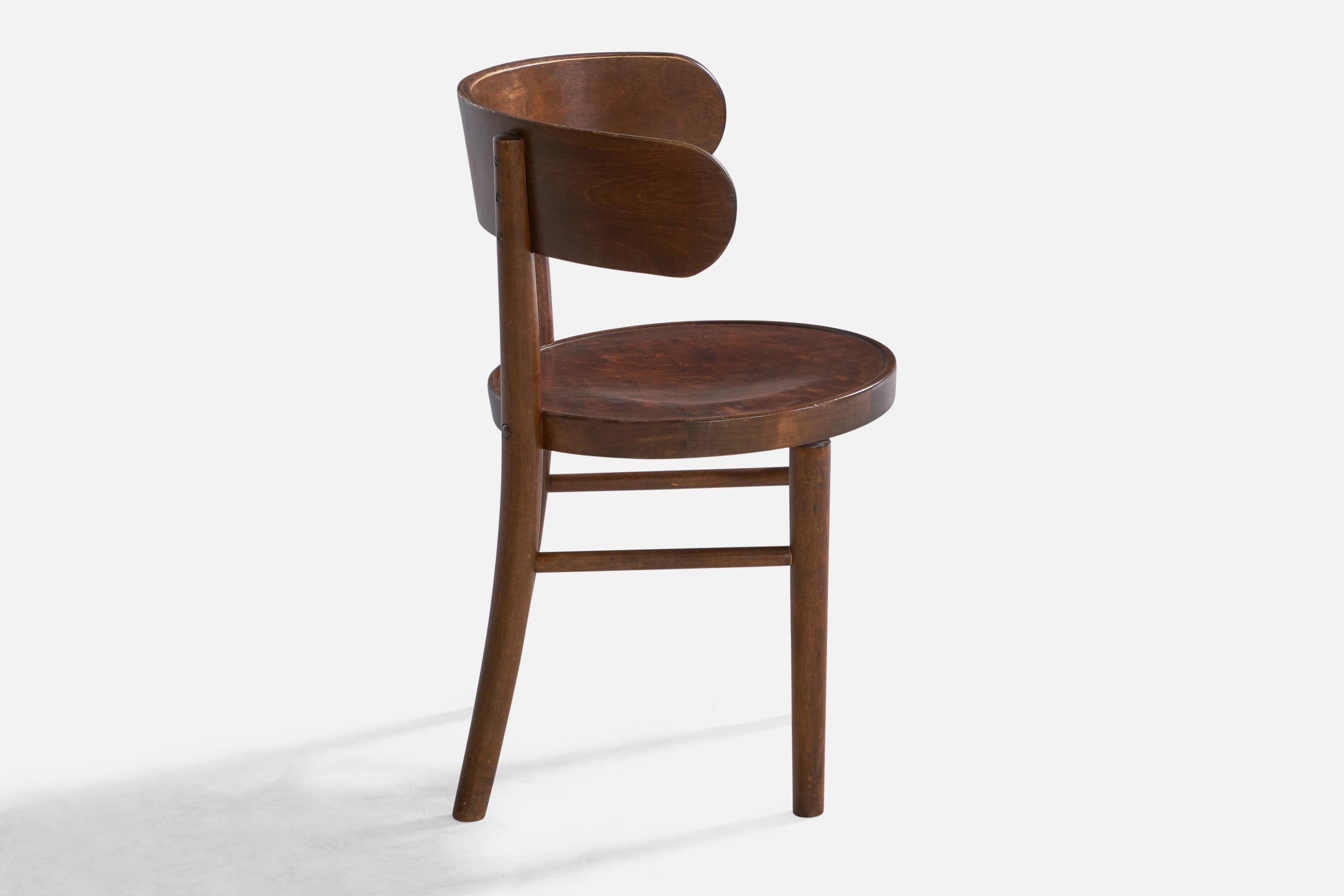 Finnish Werner West, Side Chair, Bentwood, Finland, 1930s For Sale