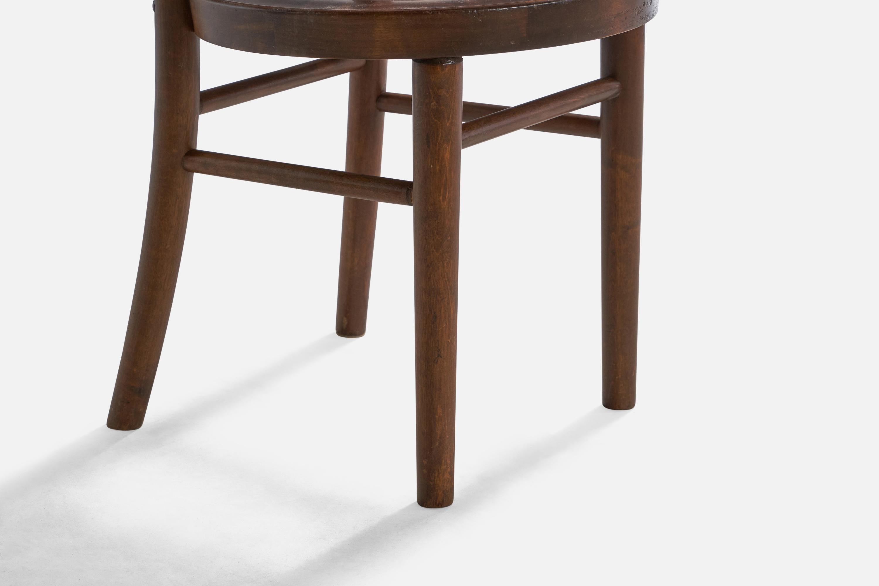 Milieu du XXe siècle Chaise d'appoint Werner West, bois cintré, Finlande, années 1930 en vente