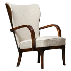 Vintage Werner West Wingback Chair, Wilhelm Schauman, 1930s 