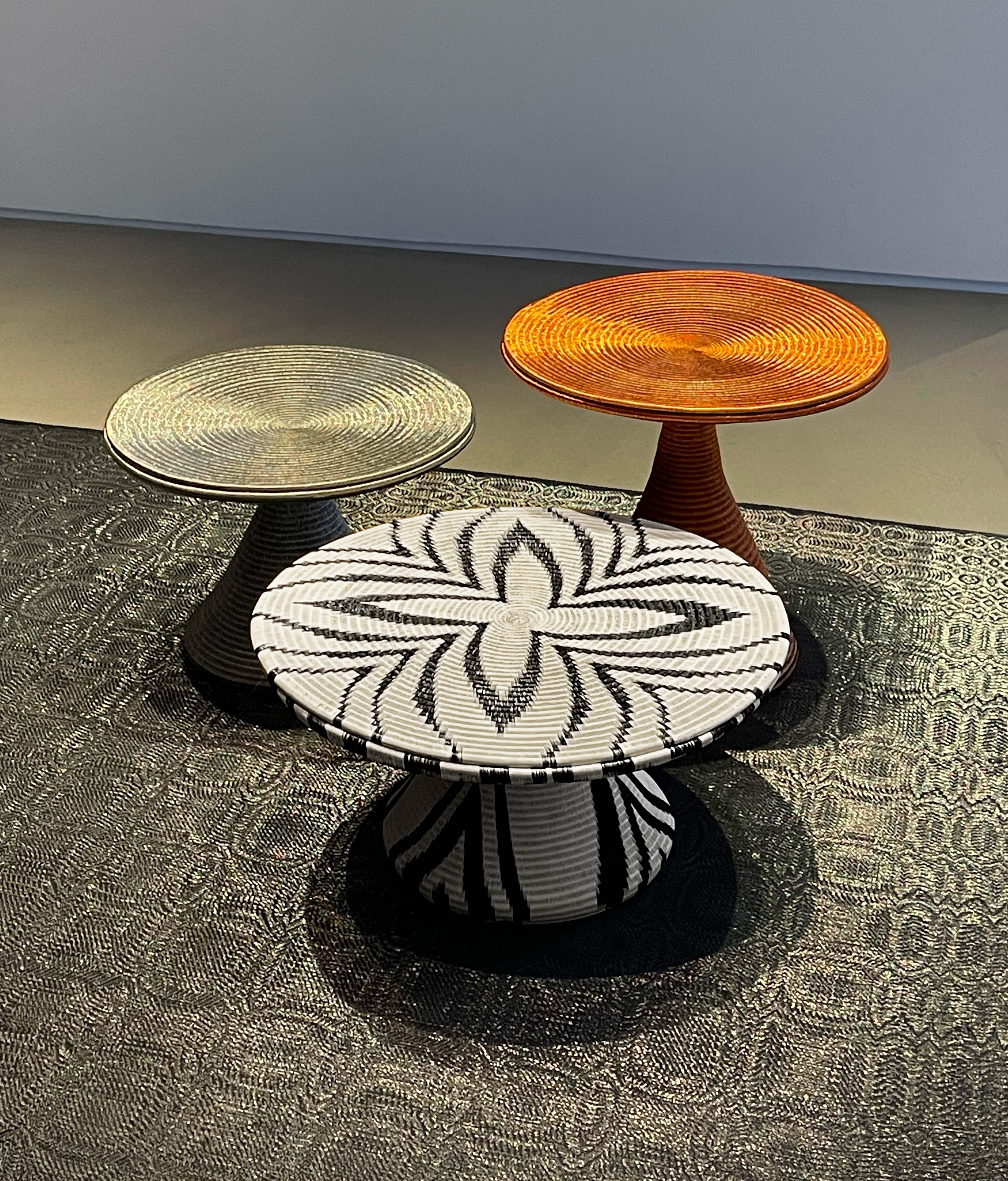 Contemporary Werregue Copper Table For Sale