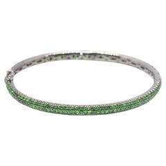 Bracciale WERTER in oro bianco e smeraldi