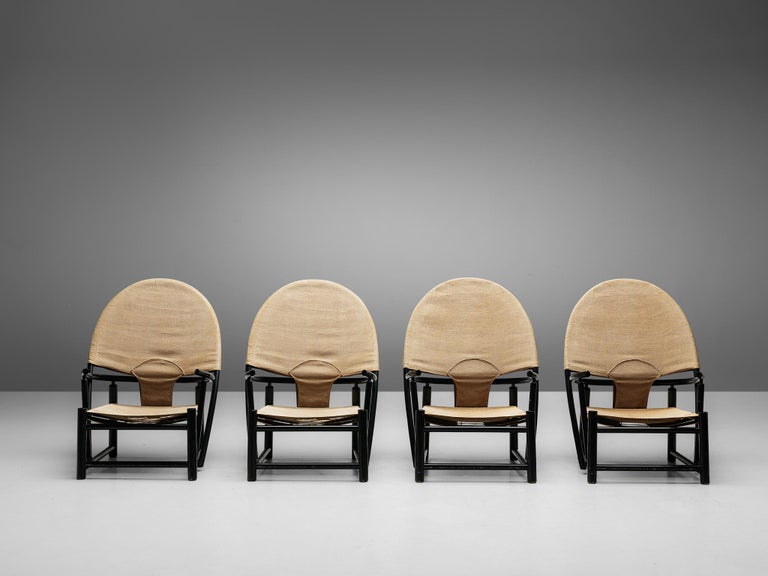 Italian Werther Toffoloni & Piero Palange ‘Hoop’ Lounge Chairs For Sale