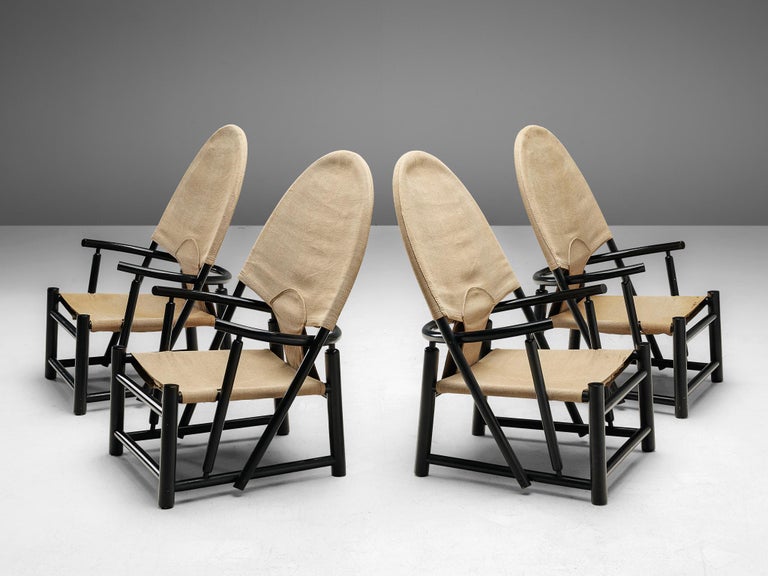 Fabric Werther Toffoloni & Piero Palange ‘Hoop’ Lounge Chairs For Sale