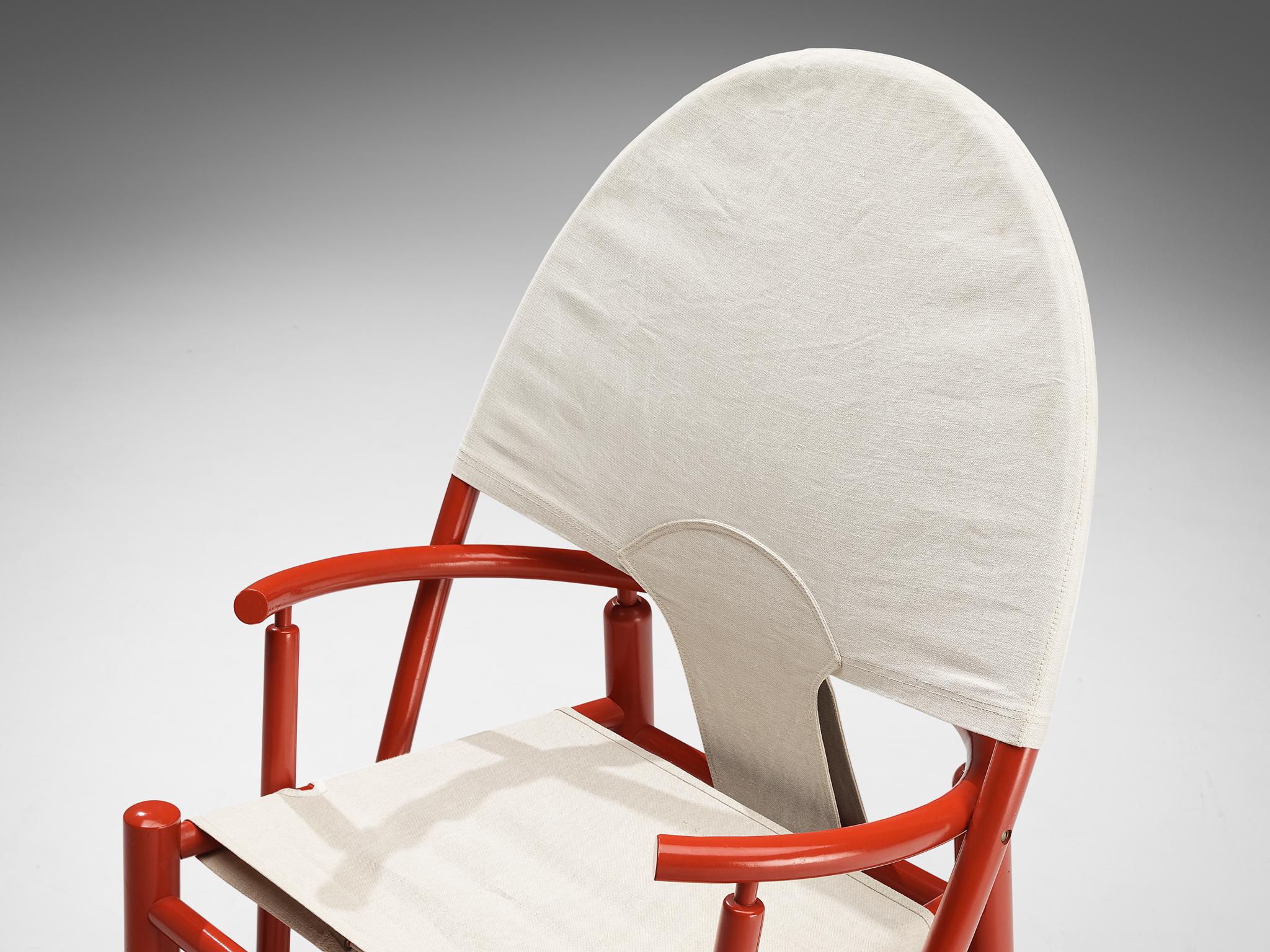 italien Werther Toffoloni & Piero Palange Paire de chaises rouges 