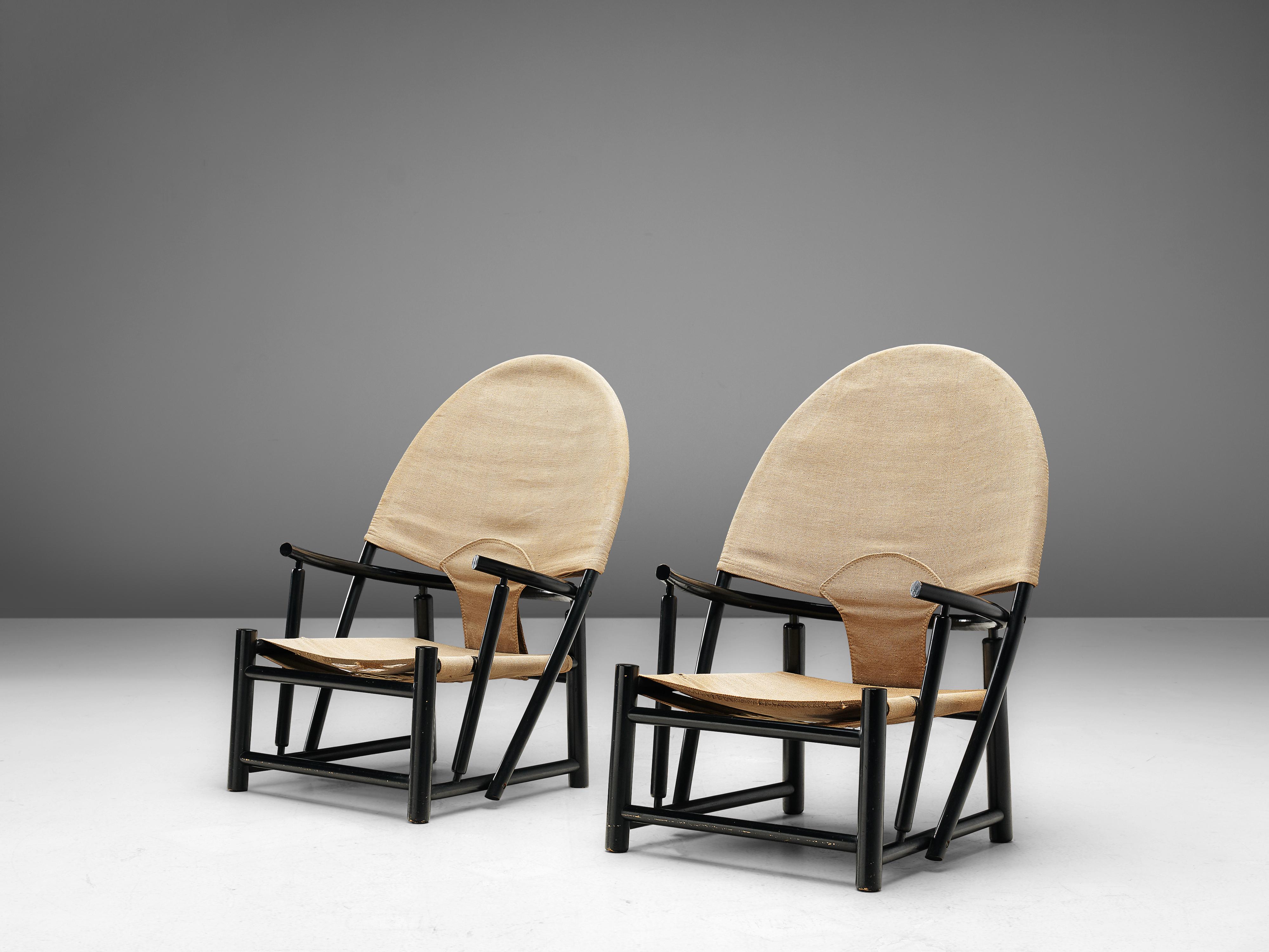 Italian Werther Toffoloni & Piero Palange Lounge Chairs Model 'G23'