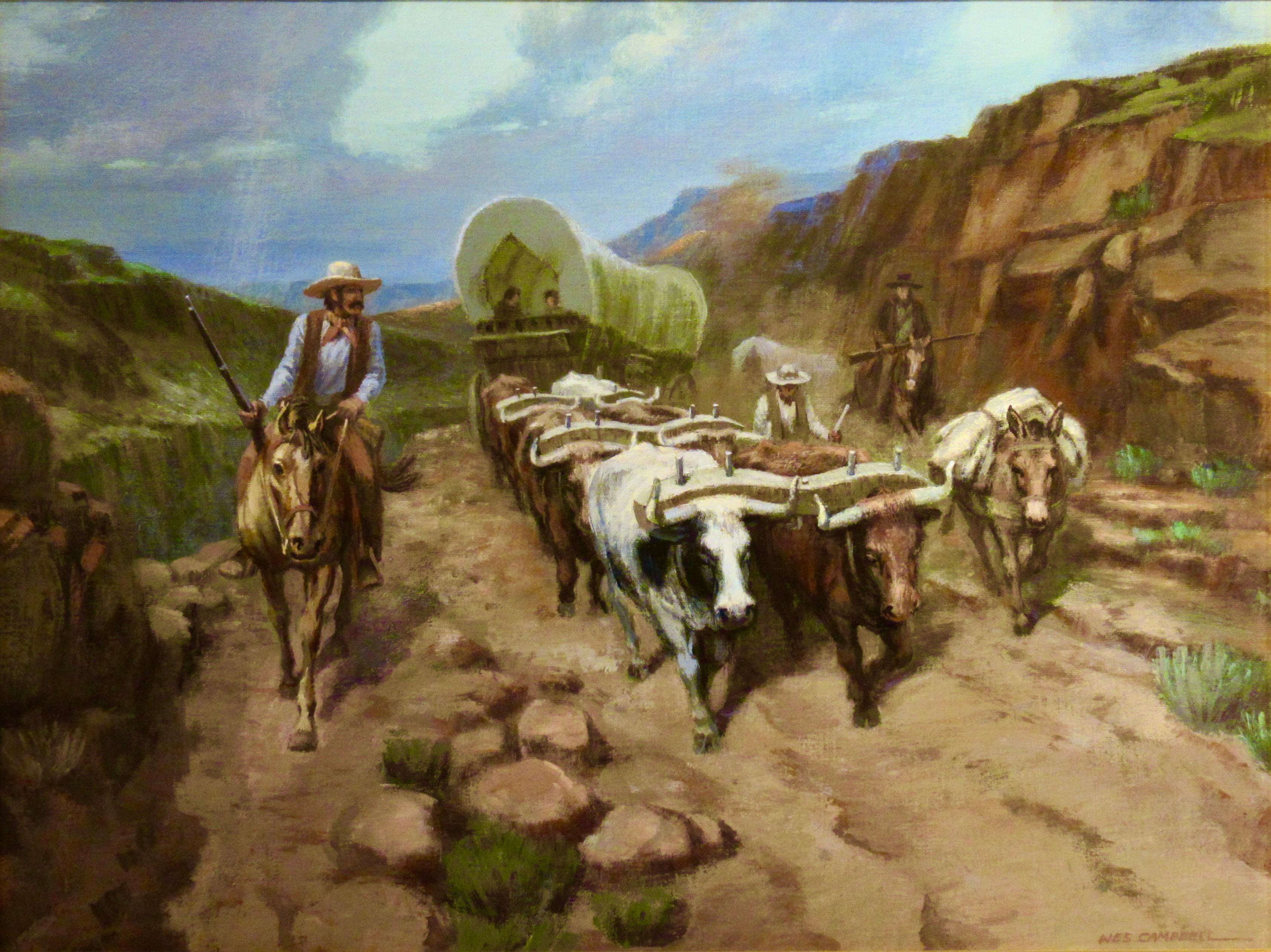 The Dusty Trail - Painting by Wes Campbell