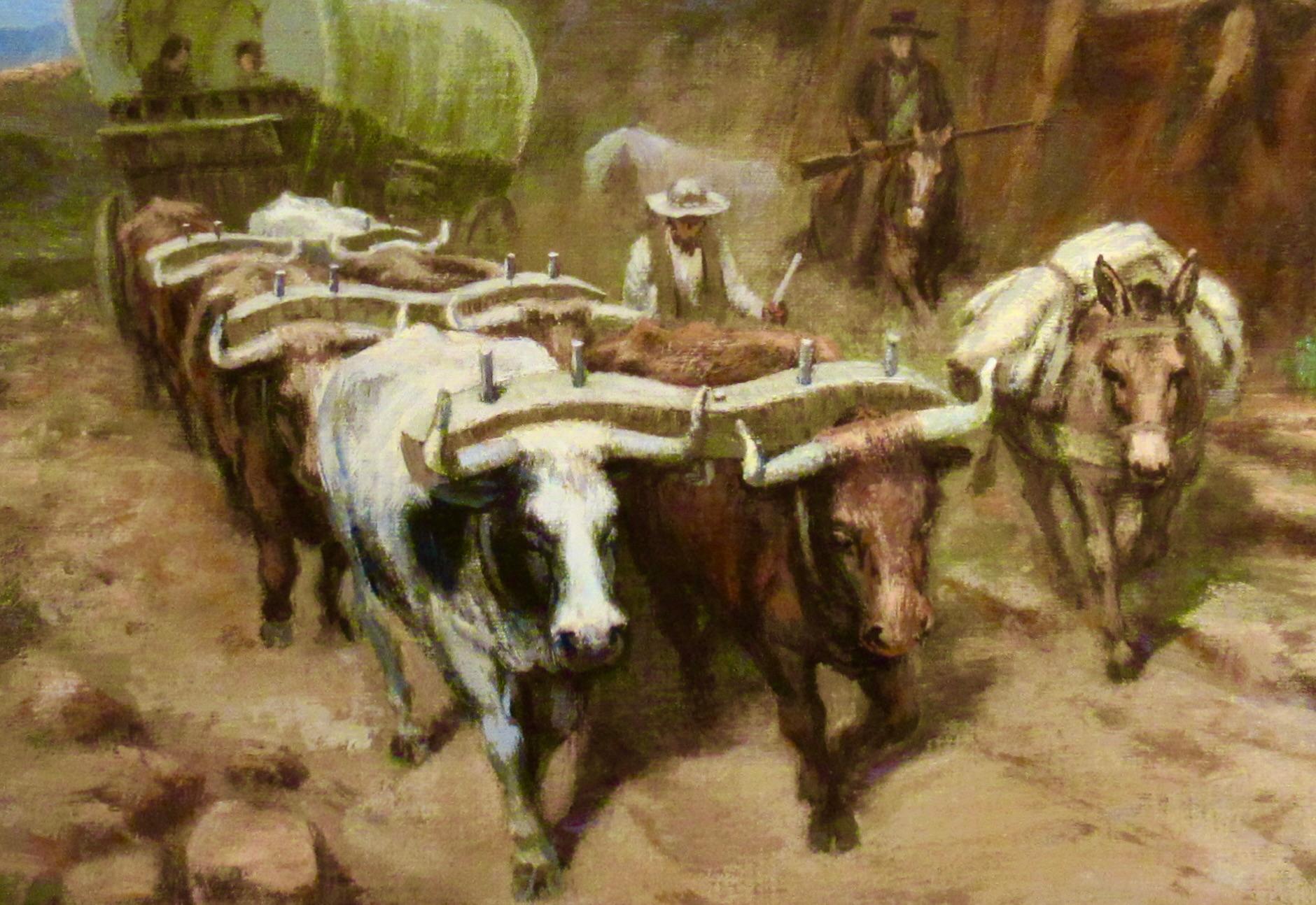 otis campbell riding a cow