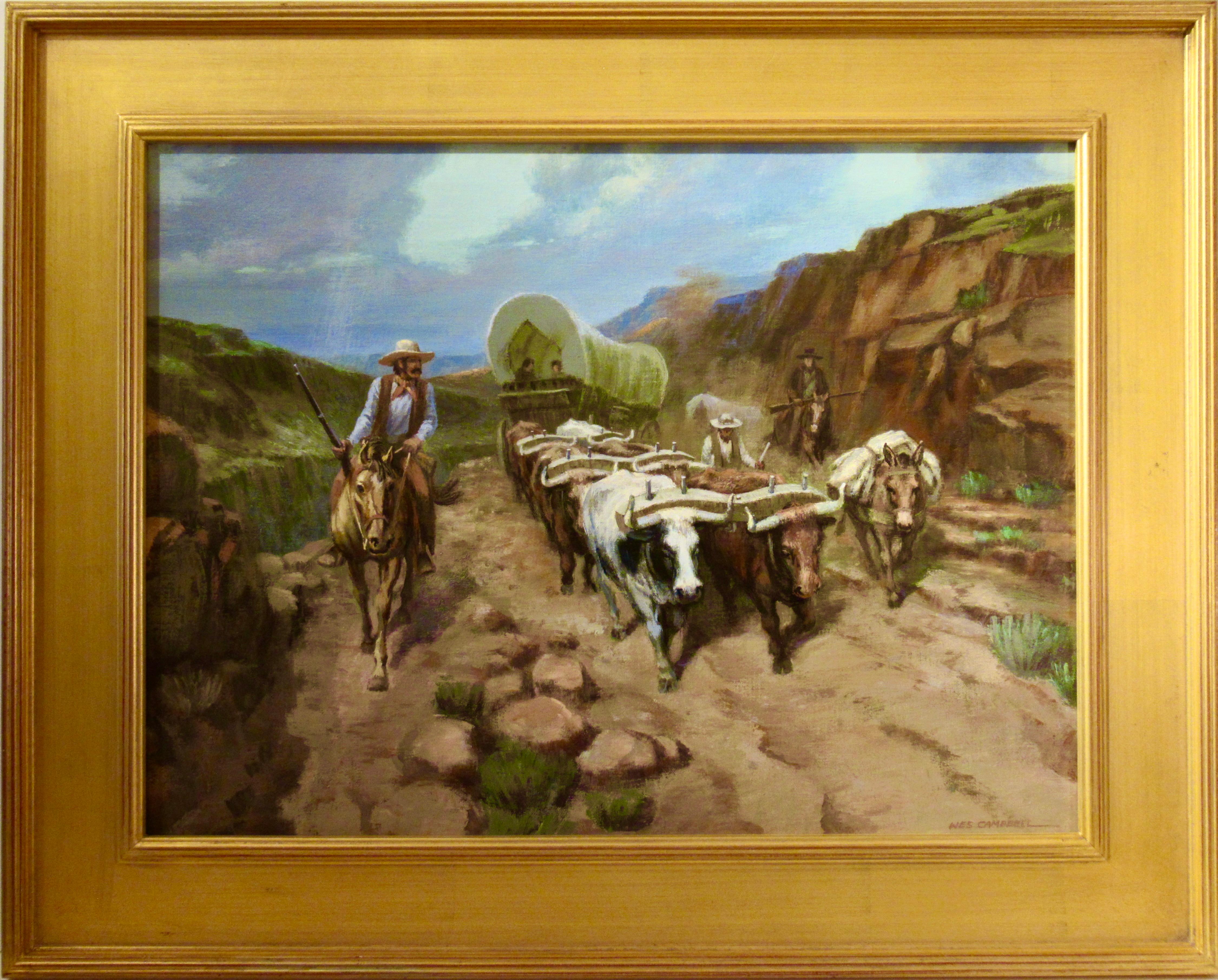 Wes Campbell Landscape Painting - The Dusty Trail