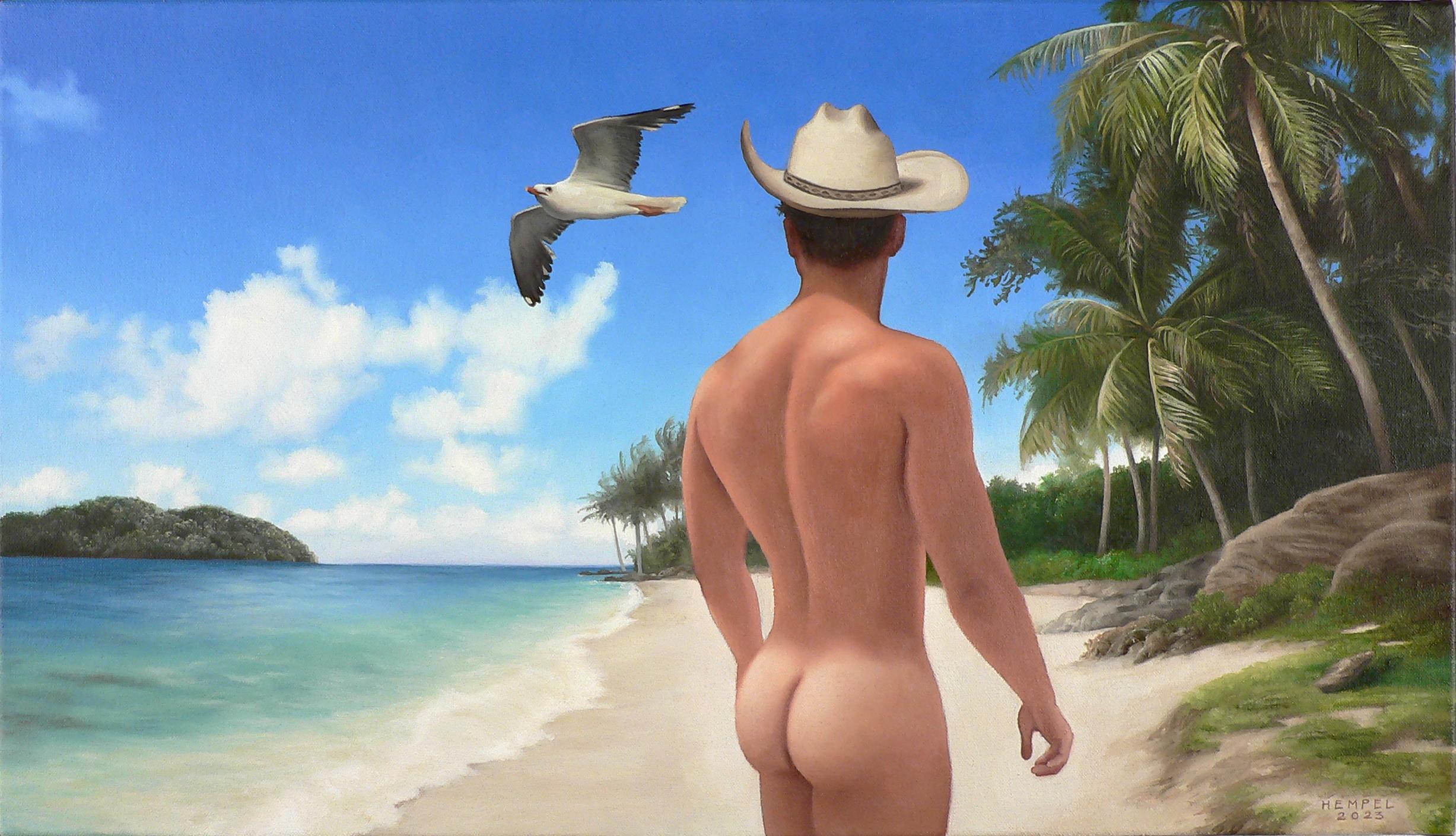 Wes Hempel Landscape Painting - Curious Gull