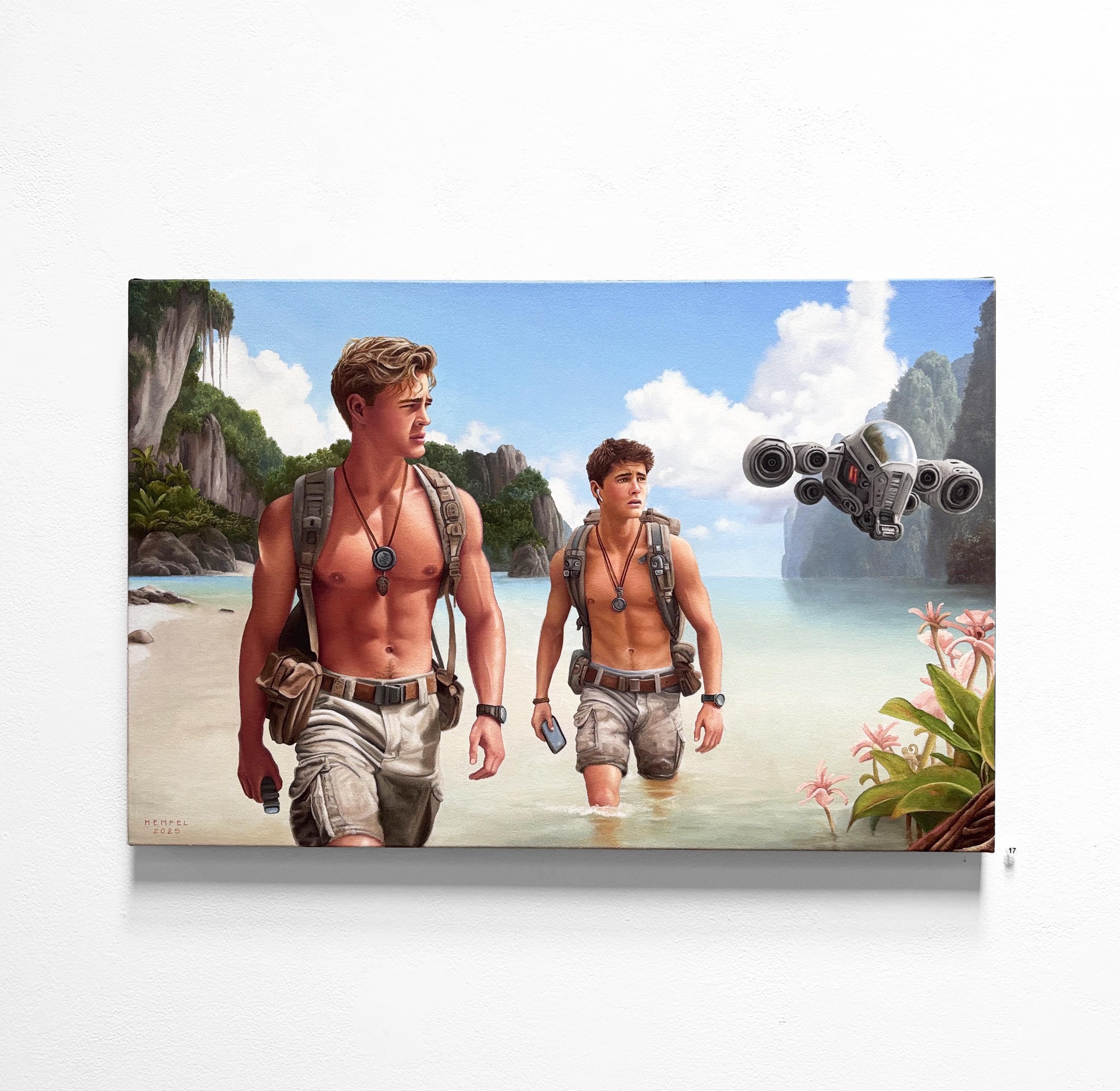 First Team - Painting by Wes Hempel