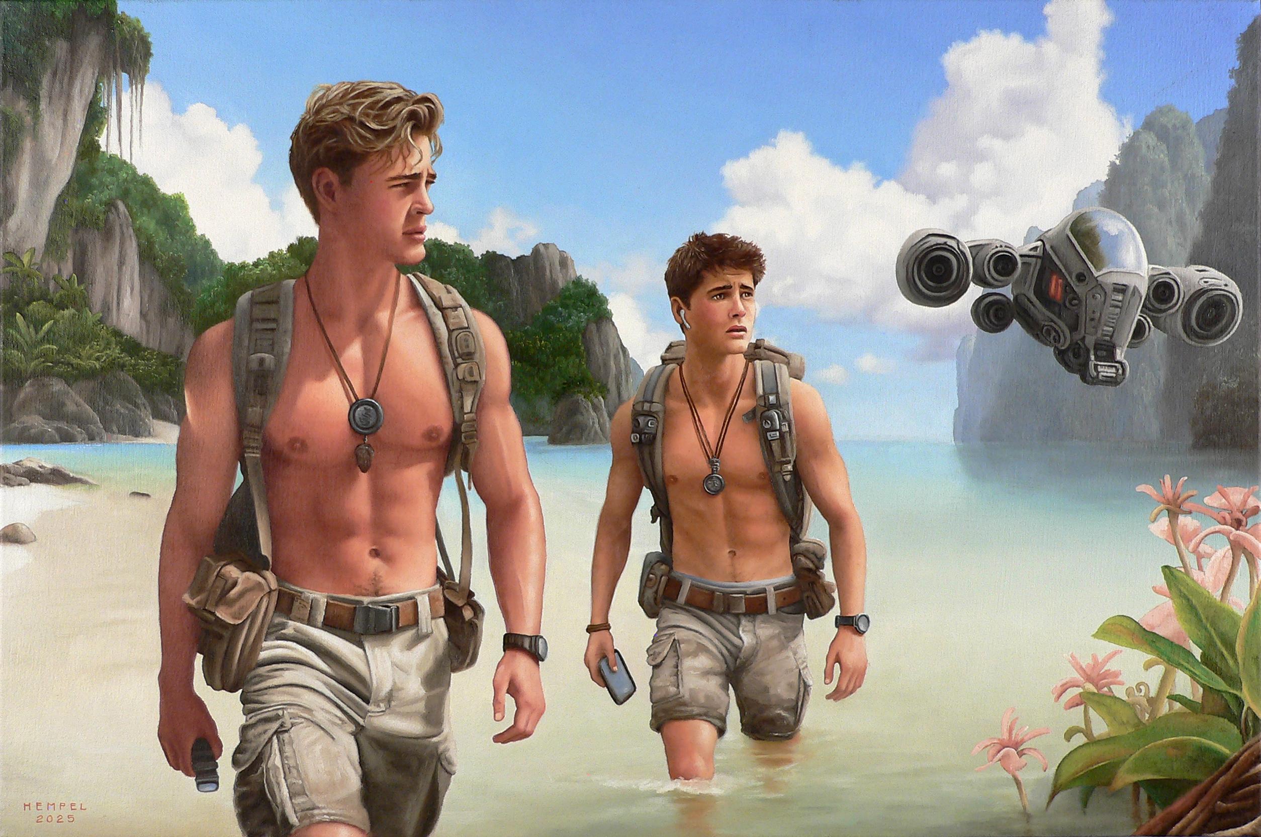 Wes Hempel Figurative Painting - First Team