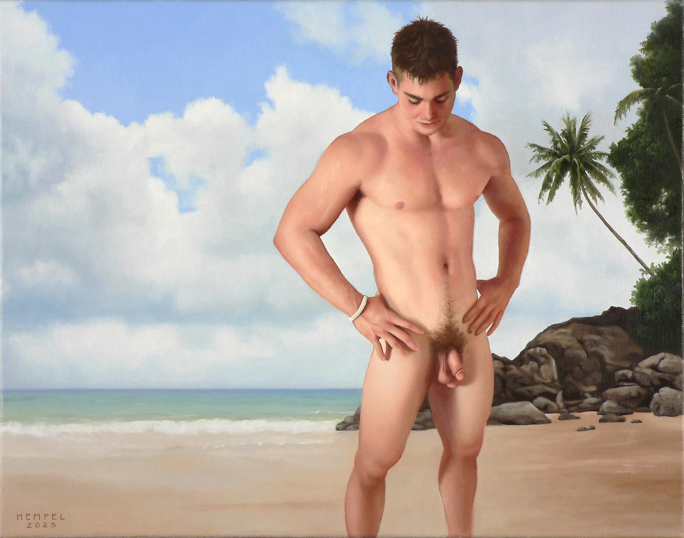 Landscape Painting de Wes Hempel - Cala Oculta
