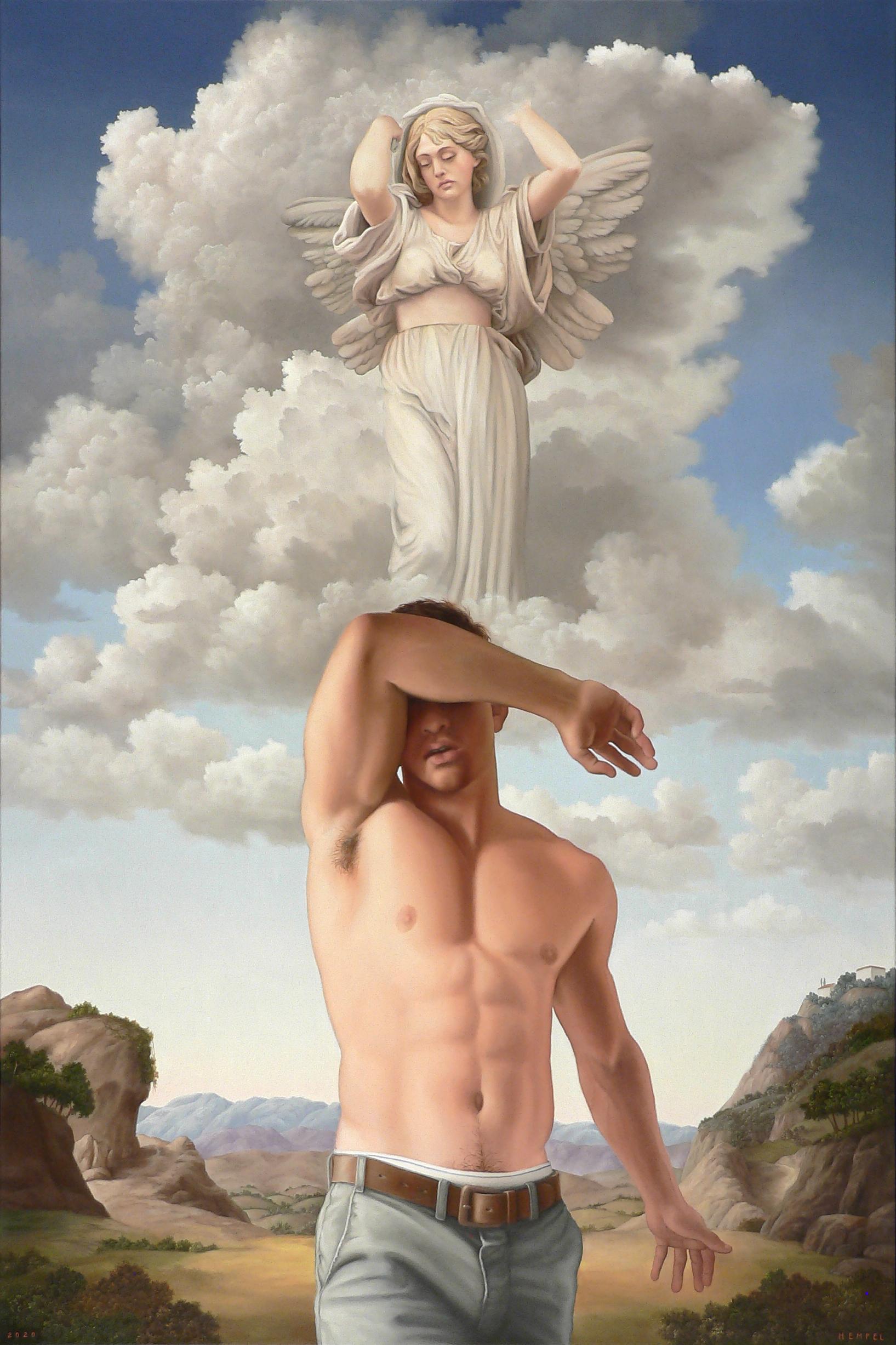 Wes Hempel Nude Painting – Unerwartetes Blessing II