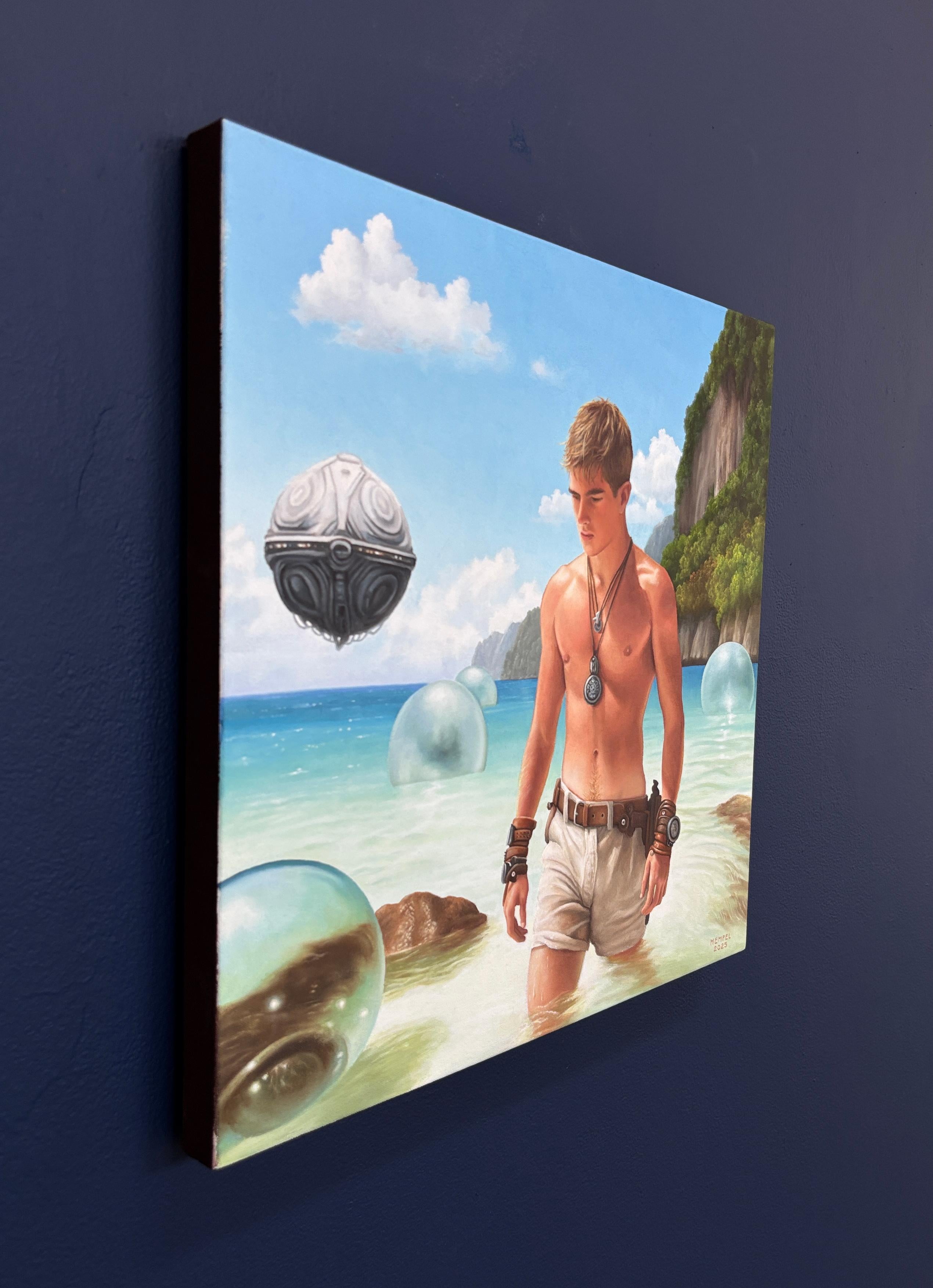 Untitled Film Still (Spheres) - Contemporary Painting by Wes Hempel