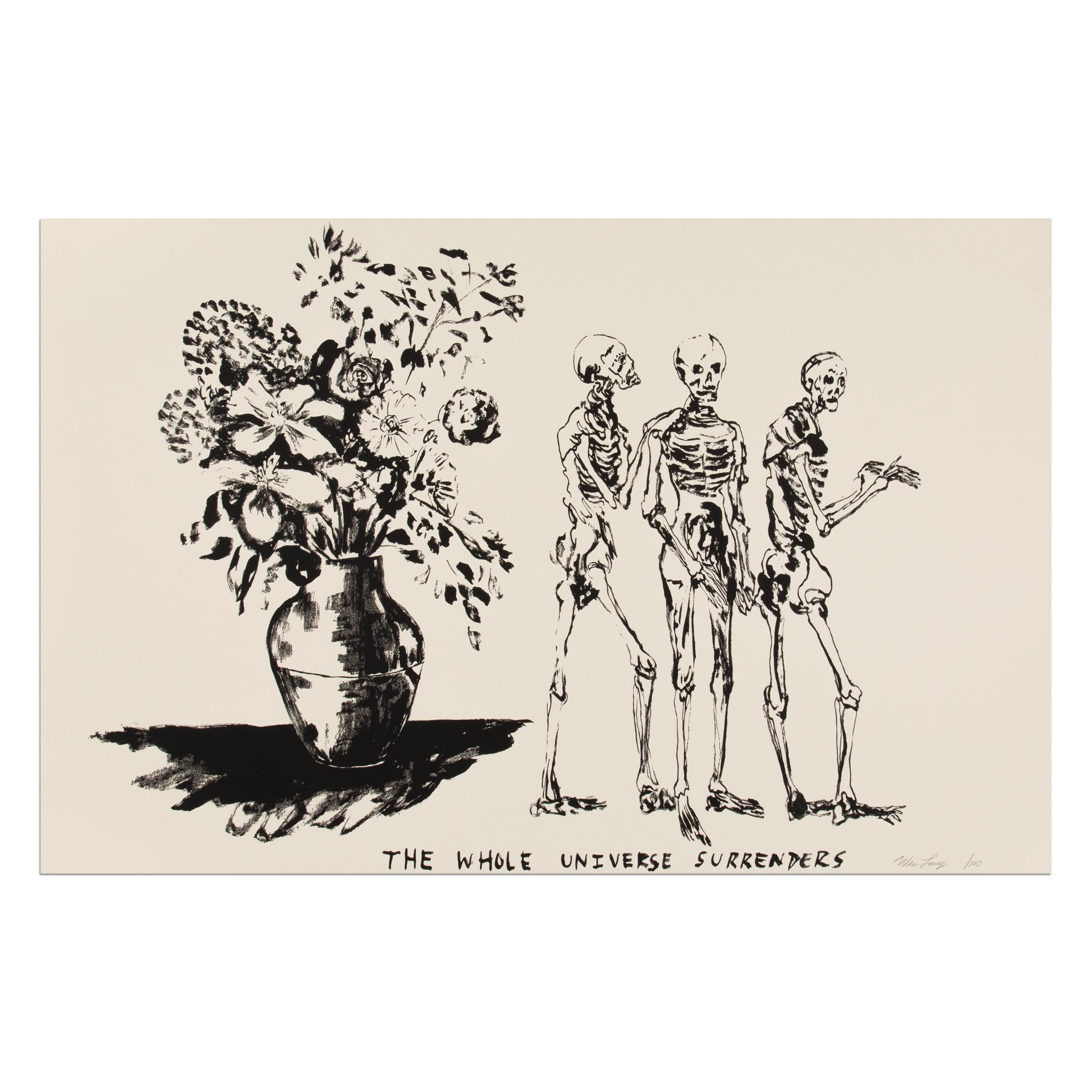 Wes Lang (américain, né en 1972)
Réflexions pour une vie libre #15, 2023
Support : Sérigraphie sur papier Somerset 280/gsm
Dimensions : 58,4 × 91,4 cm (23 x 36 in) : 58,4 × 91,4 cm (23 x 36 in)
Édition de 100 + 15 AP : Signé à la main et numéroté au