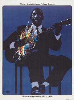Wes Montgomery - Jazz Greats Original Poster by Waldemar Świerzy, 1990
