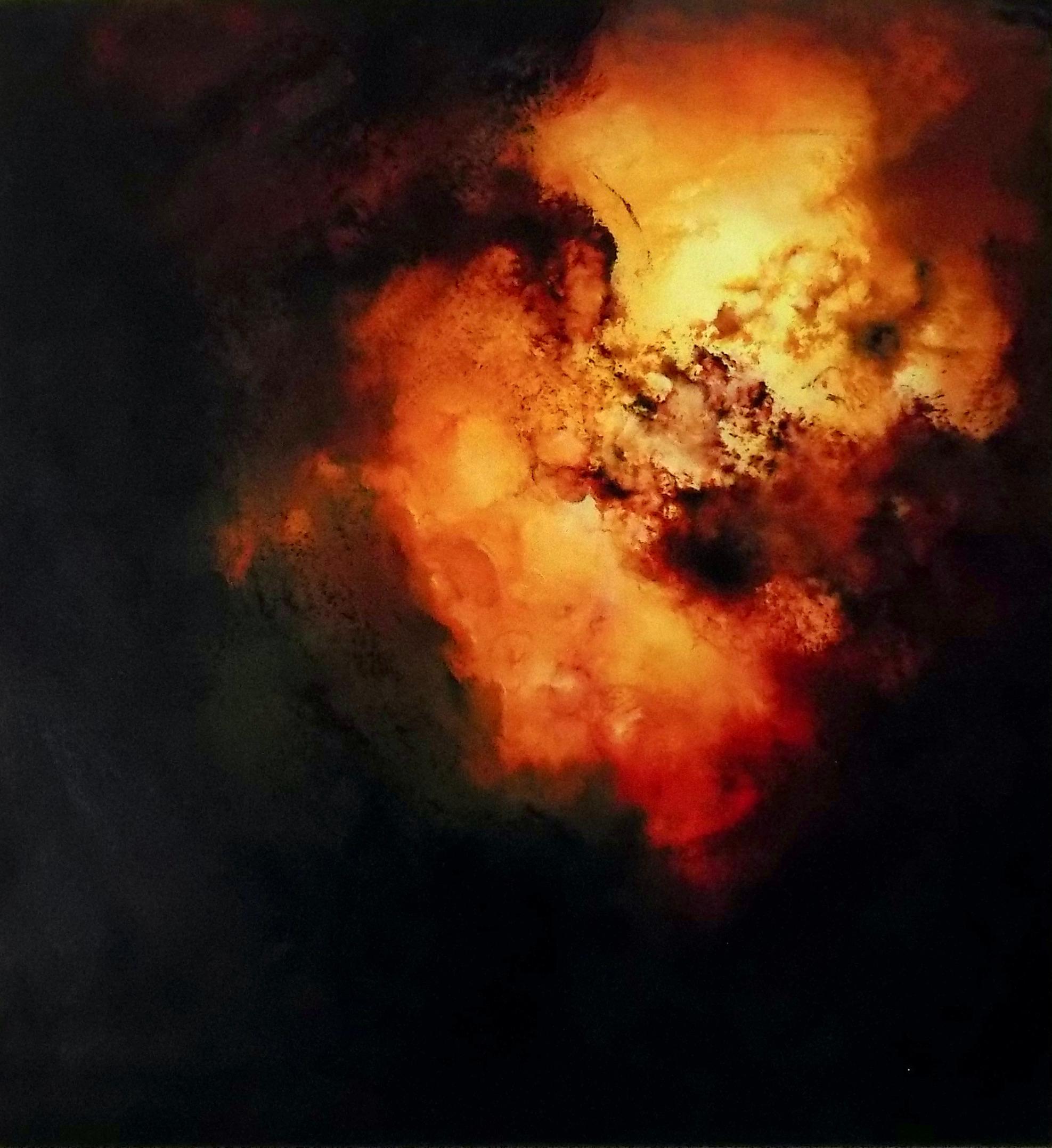 Wes Sumrall Abstract Painting - Aperture - Doom, Abstract Oil Painting