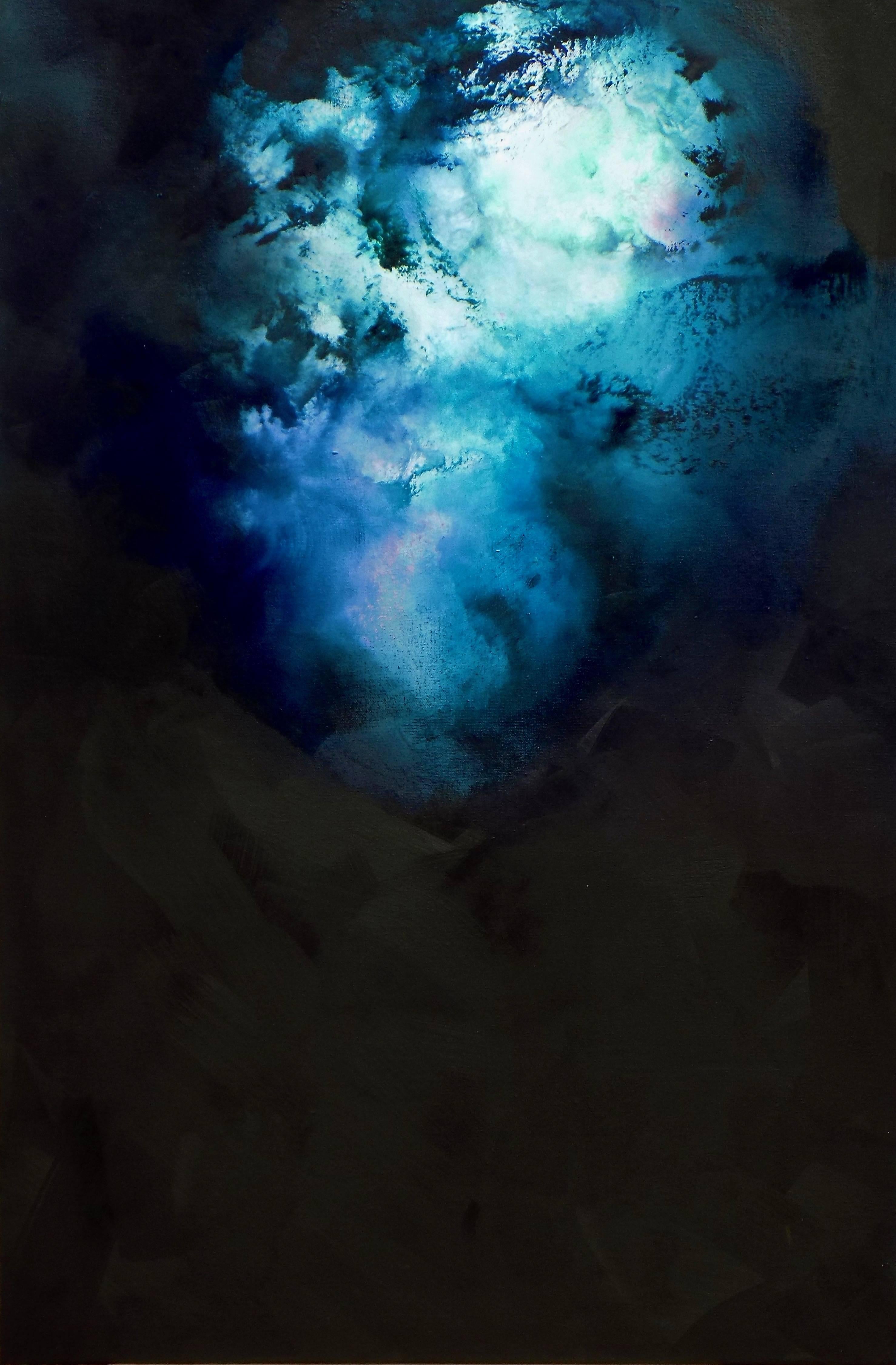 Wes Sumrall Abstract Painting - Nocturnes - Silence