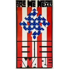1965 Original poster by Wes Wilson - “Are We Next? - Be Aware”