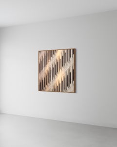 Ritmo: Fotografía Geométrica Abstracta sobre Lienzo