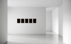 Homenaje a Mira, 2018, 18 × 12 pulg. cada uno (políptico)