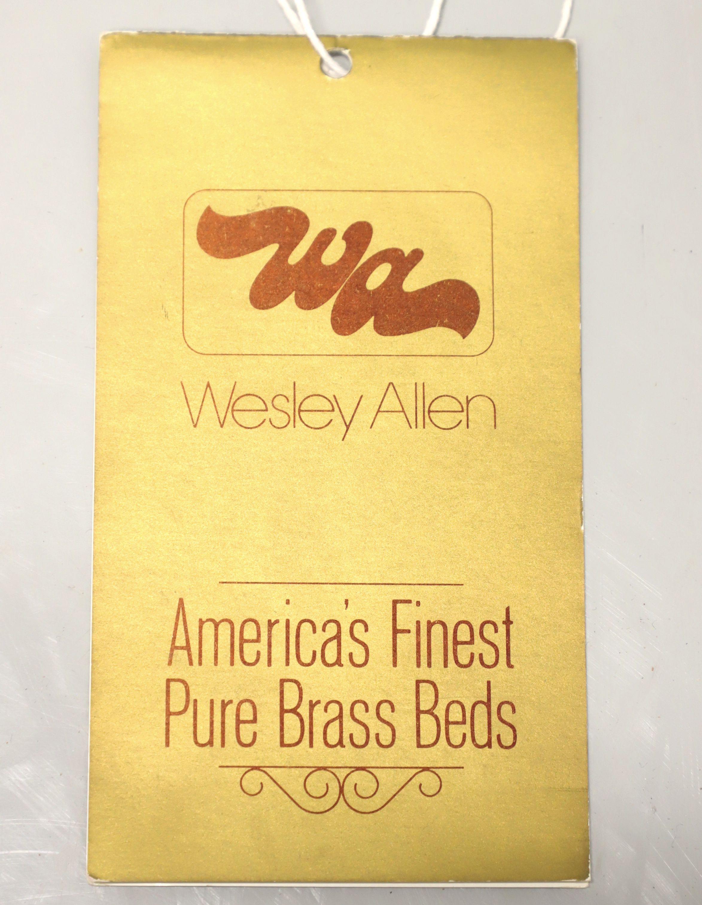 WESLEY ALLEN Legacy Collection Tubular Brass Queen Size Bed 1