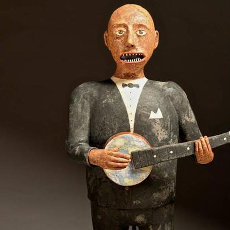 Banjo Man - Sculpture by Wesley Anderegg