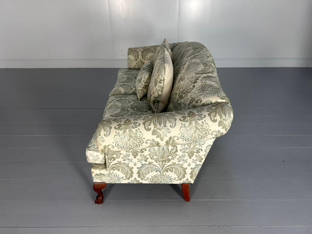 Wesley Barrell „Marlborough“ 2,5-Sitz-Sofa - In Blaugrau mit Damaststoff im Angebot 7