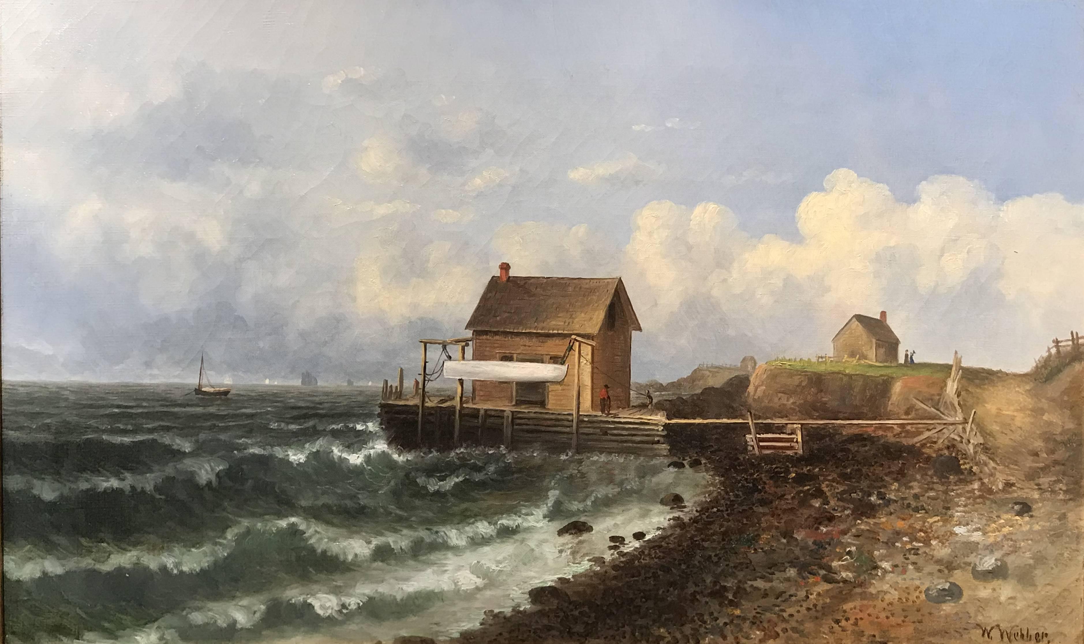 Martha's Vineyard Coastline - Painting by Wesley Webber