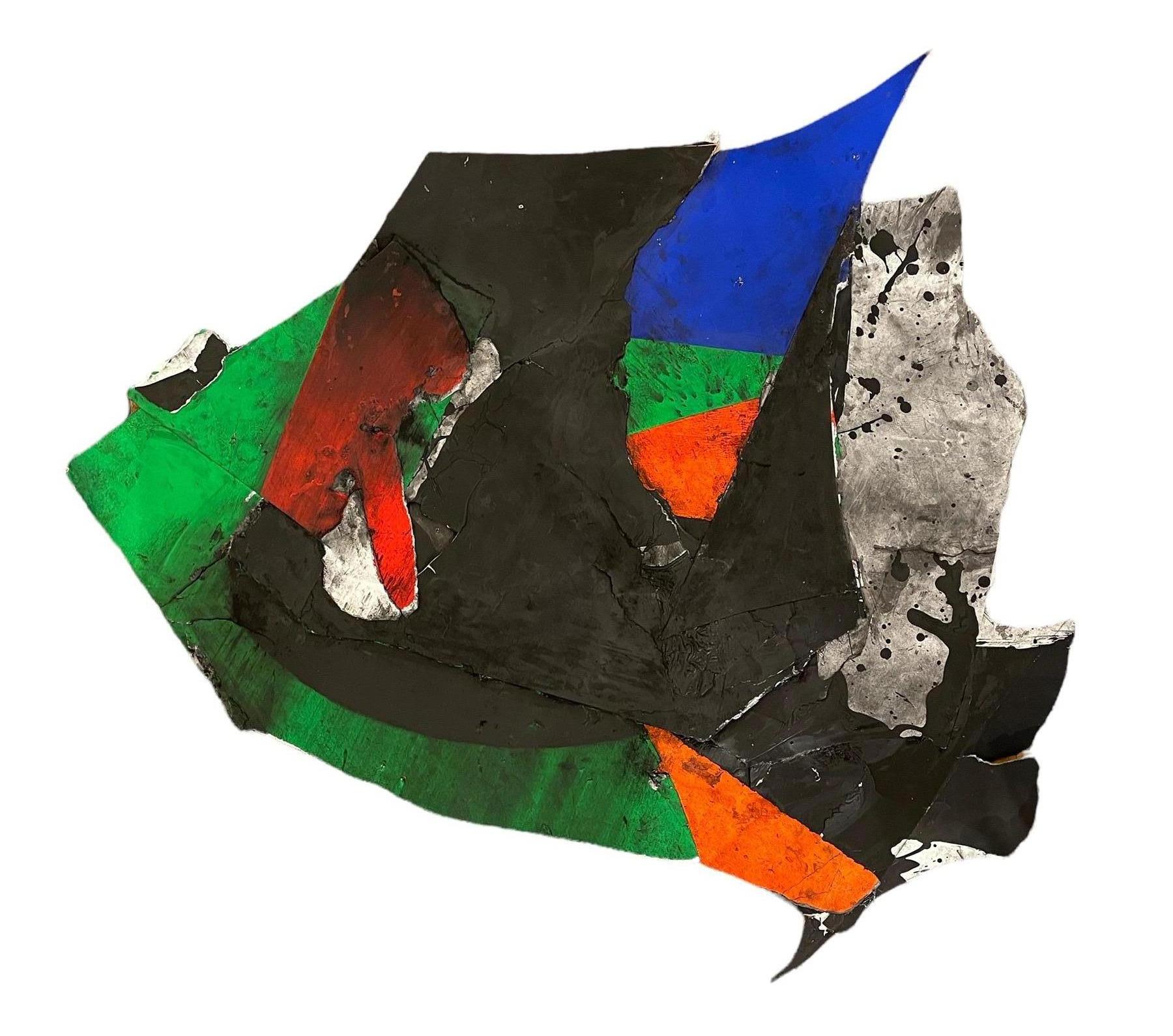 Wesley Kimler Mixed Media Collage Abstract Expressionist, Brightly