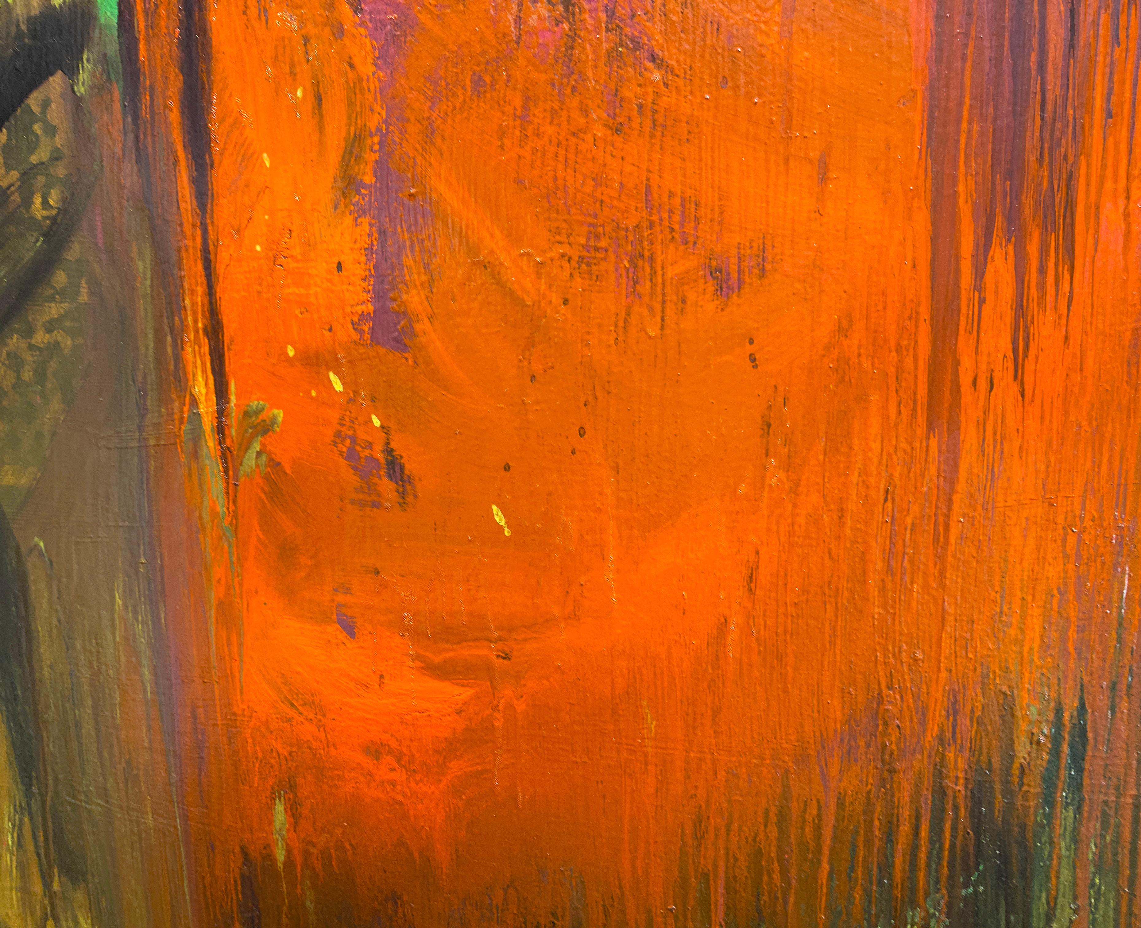 The Maven - Monumental Scale Reclining Figure, Abstract Expressionist Painting For Sale 14