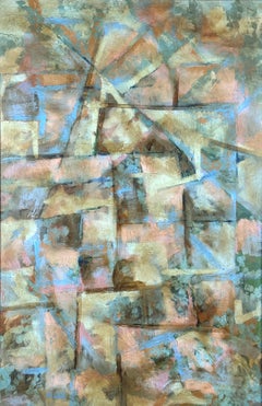 Abstract Mid-century Cubist Painting