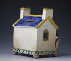 Wesleyan Chapel Money Box Mexborough Pottery Yorkshire Named William Lockel 1840