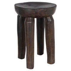 West African Carved Wood Stool