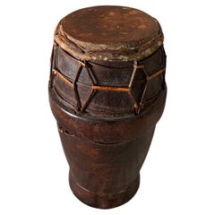 Vintage West African Drum, Decorative Sculpture