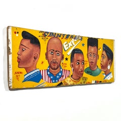 West African Folk Art Barber Shop Sign Painting