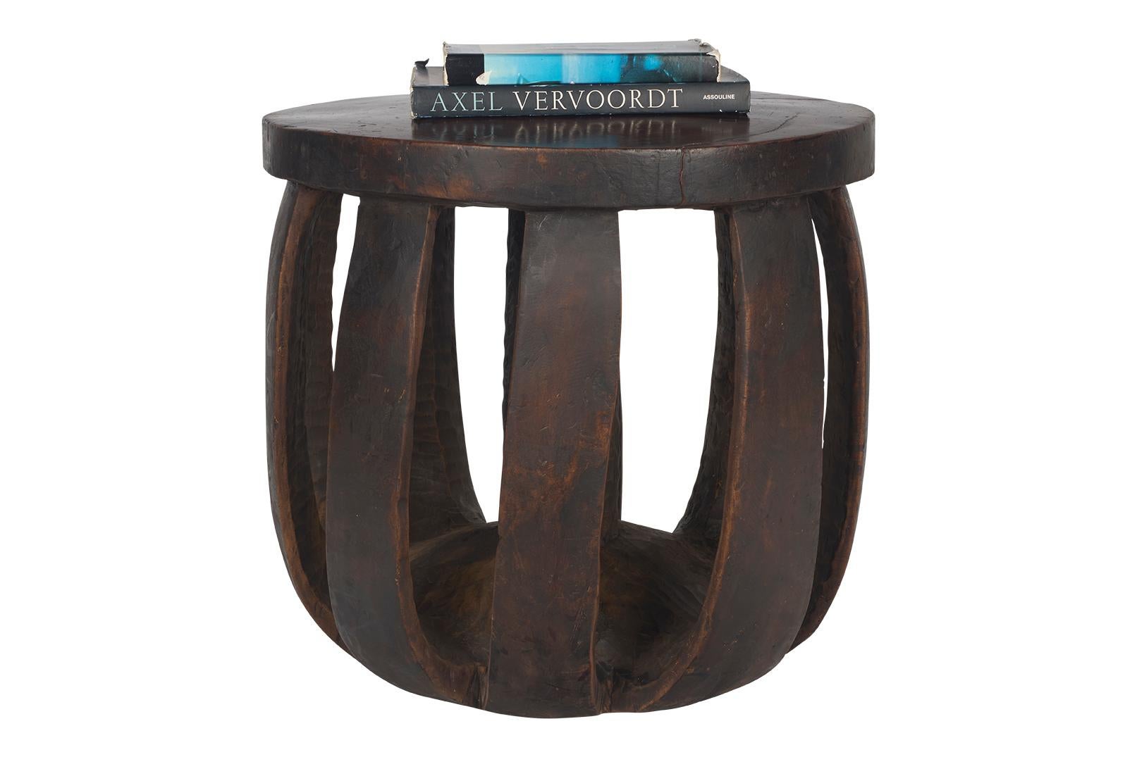 West African Guinea Carved Wood Stool For Sale 3