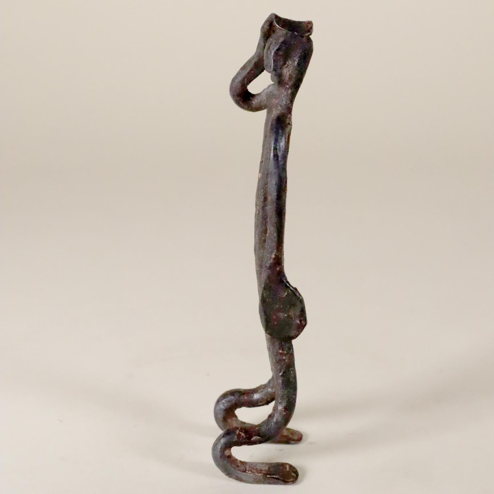 Malian West African Iron Tribal Art Ritual Figure Mali Dogon or Bambara Bamana fine For Sale