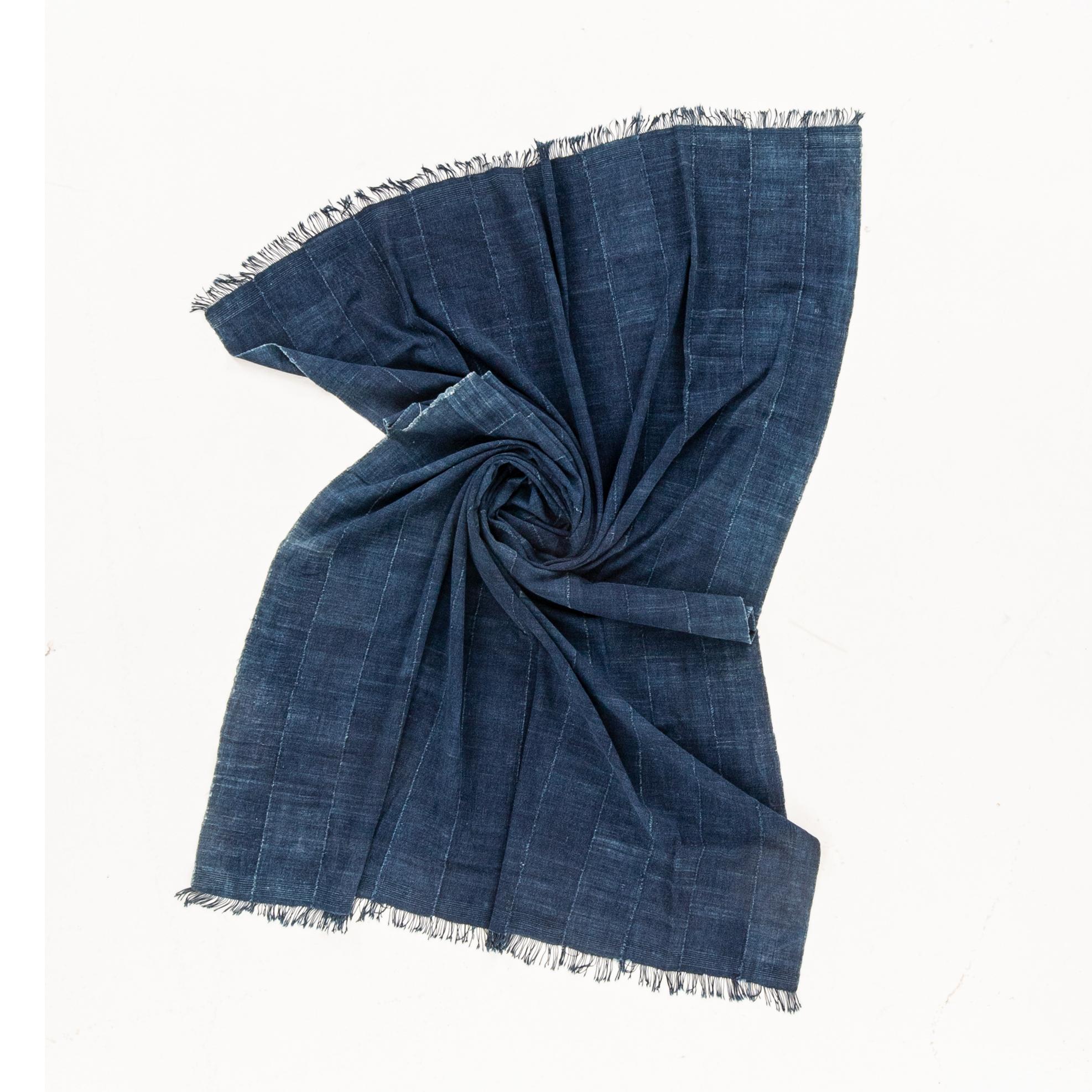 West African Vintage Indigo Cloth, Mali 1980s In Fair Condition For Sale In Istanbul, TR
