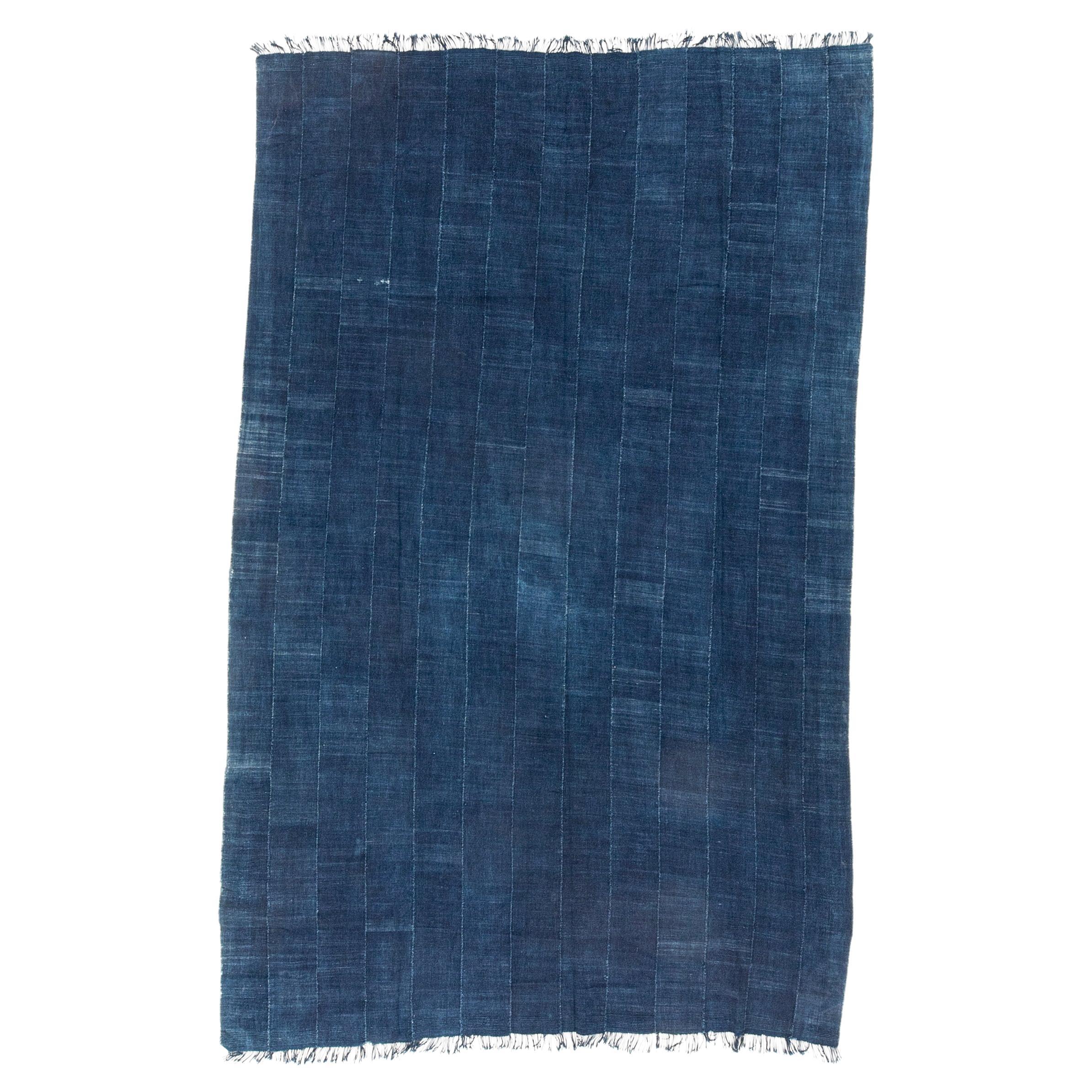 West African Vintage Indigo Cloth, Mali 1980s